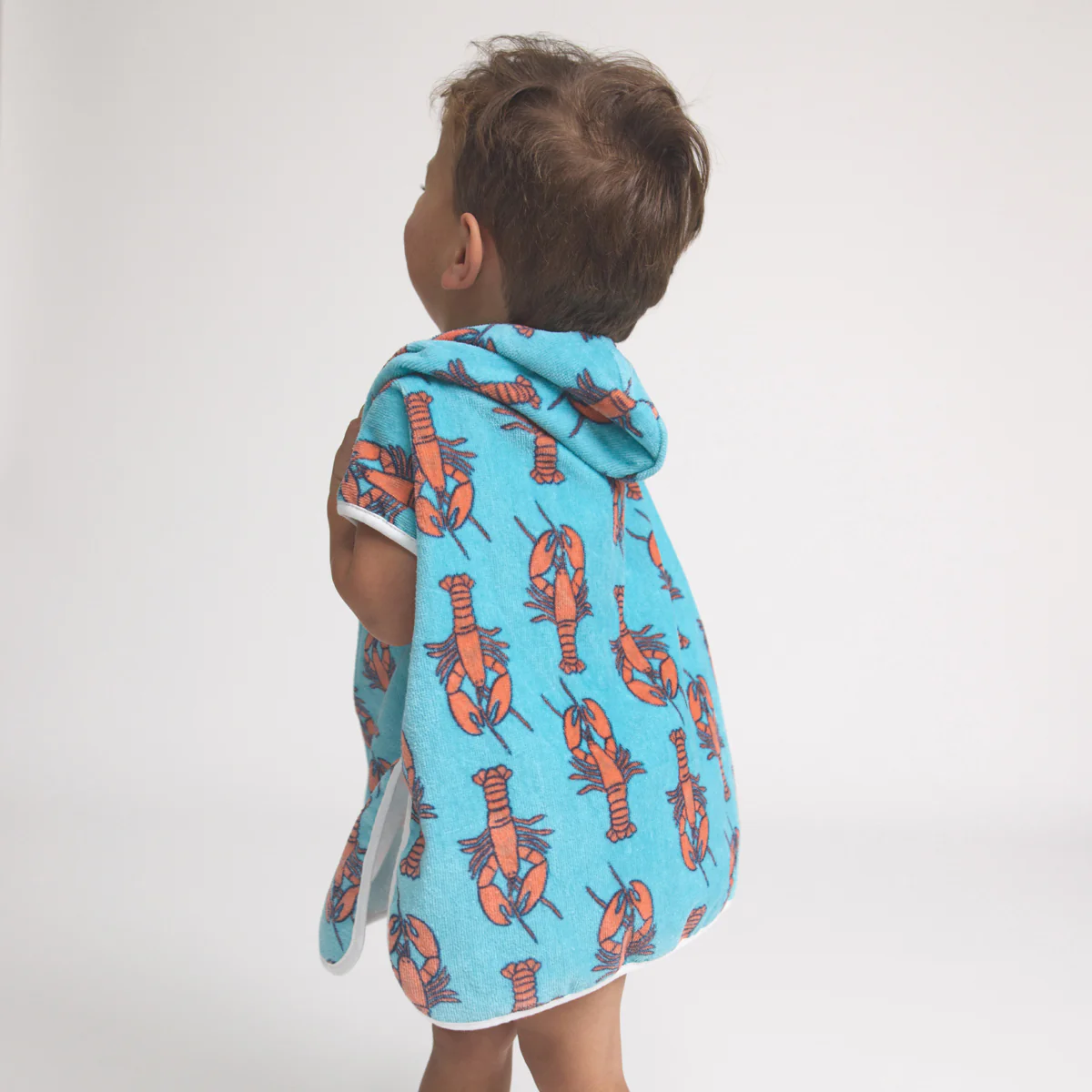 Baby Hooded Towel - Little Lobsters - Image 4