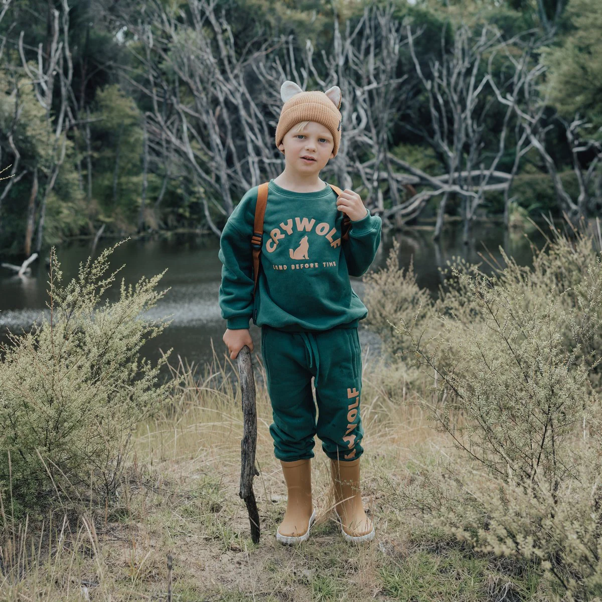 Crywolf Chill Track Pant - Forest - Image 2