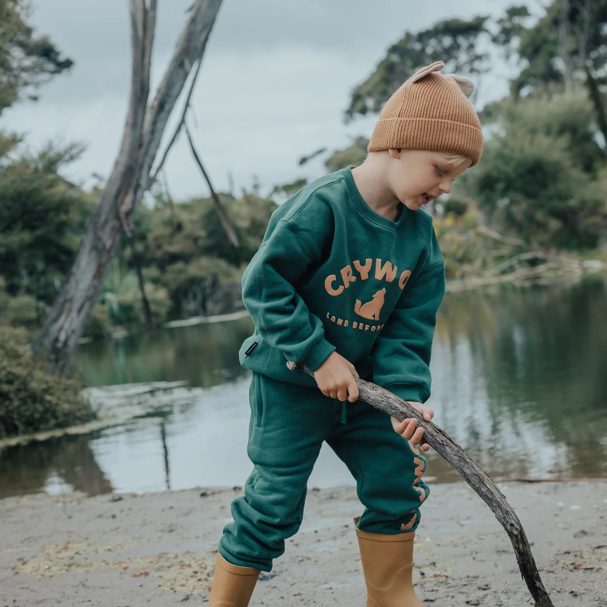 Crywolf Chill Track Pant - Forest - Image 5