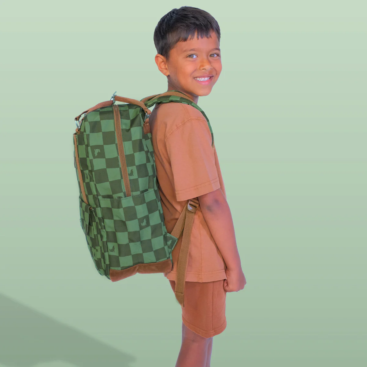 Knapsack Green Check - Image 3
