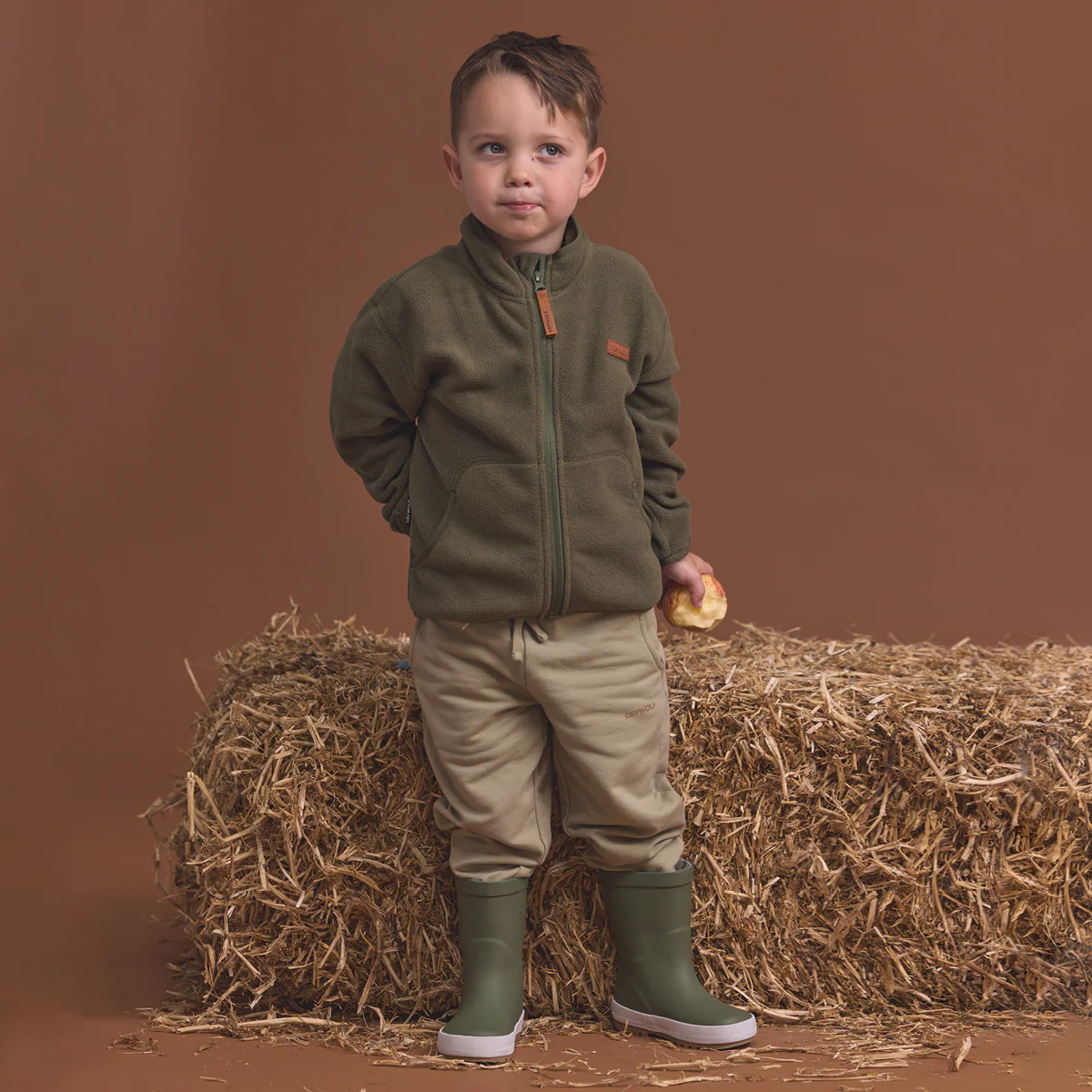 Lightweight Fleece Olive - Image 3