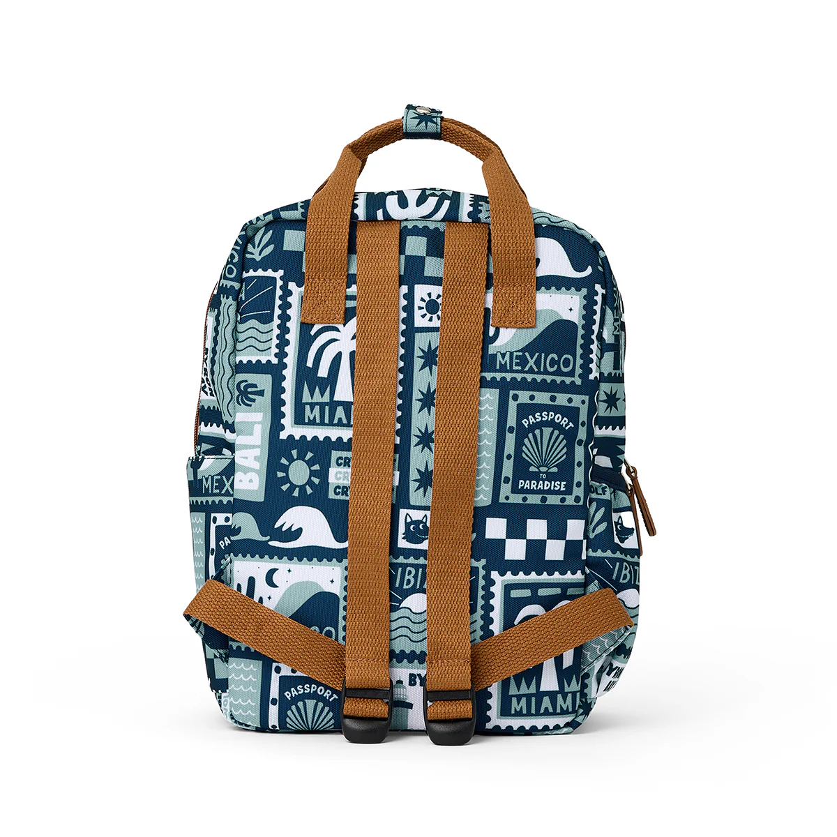 Mini Backpack - Blue Postcards - Image 6