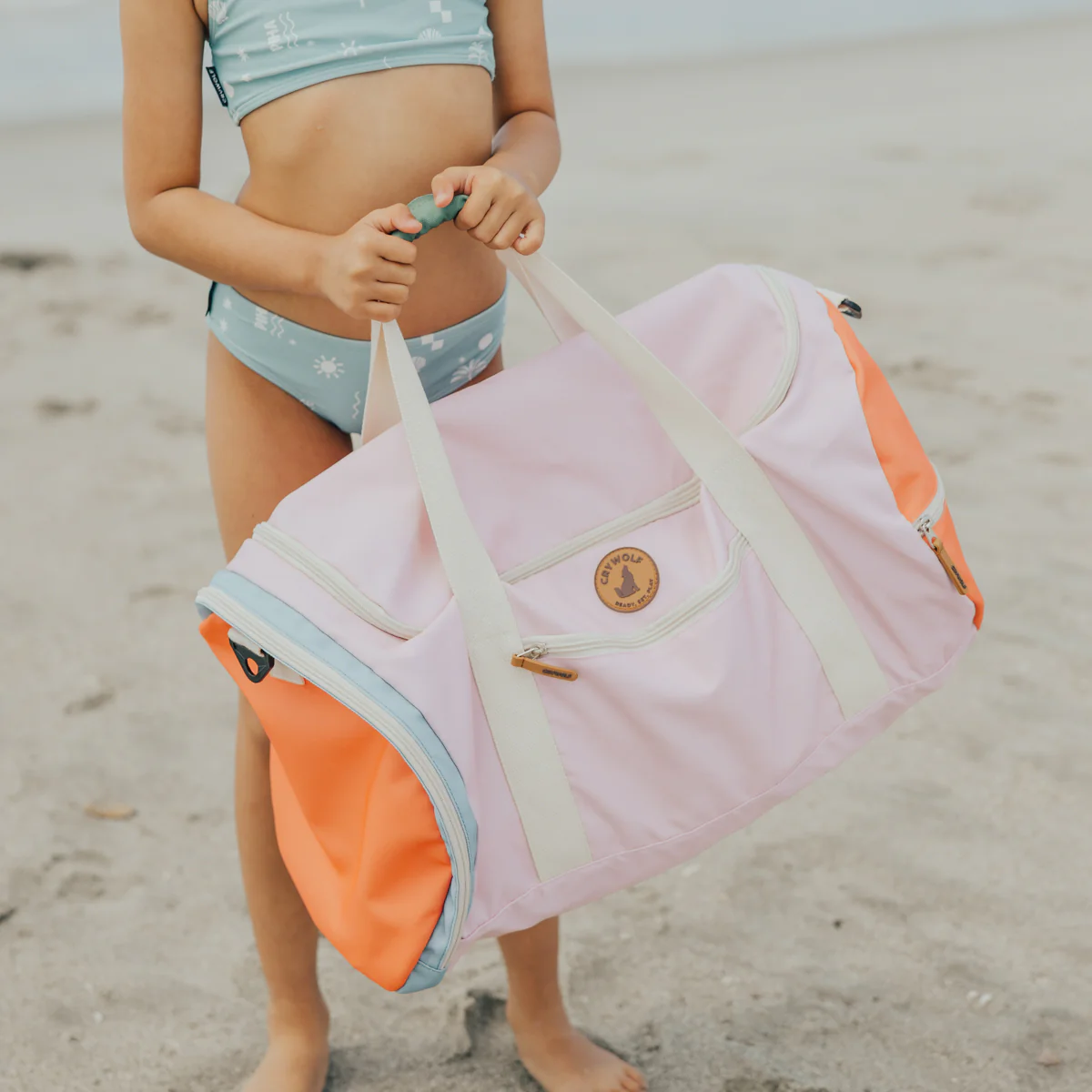 Packable Duffel Bag - Sunset Colour Block - Image 4