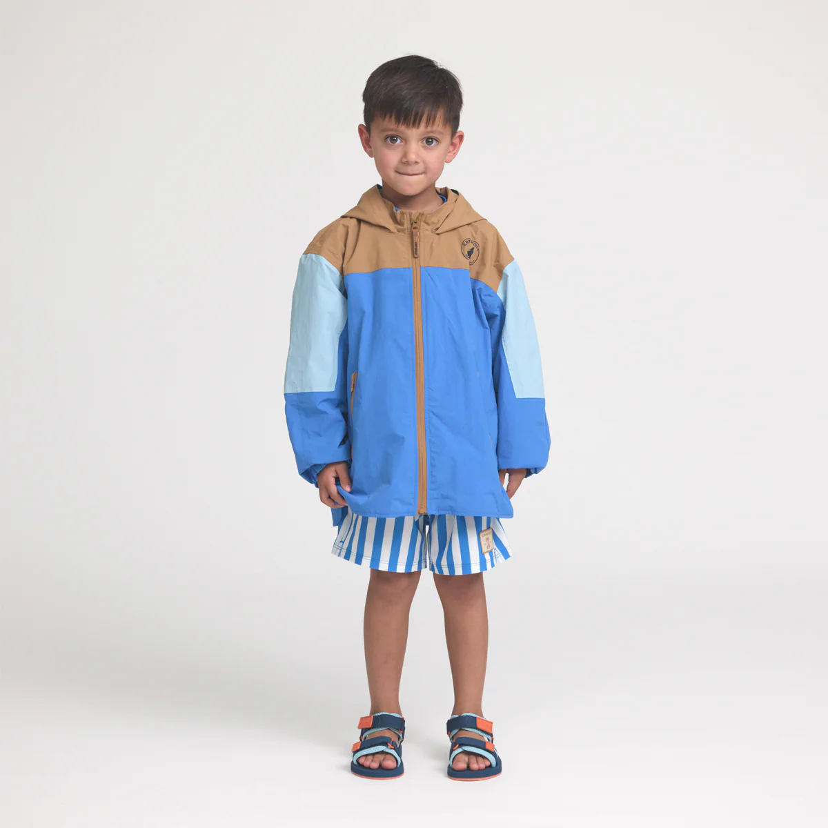 Packable Jacket - Ocean Colourblock - Image 4
