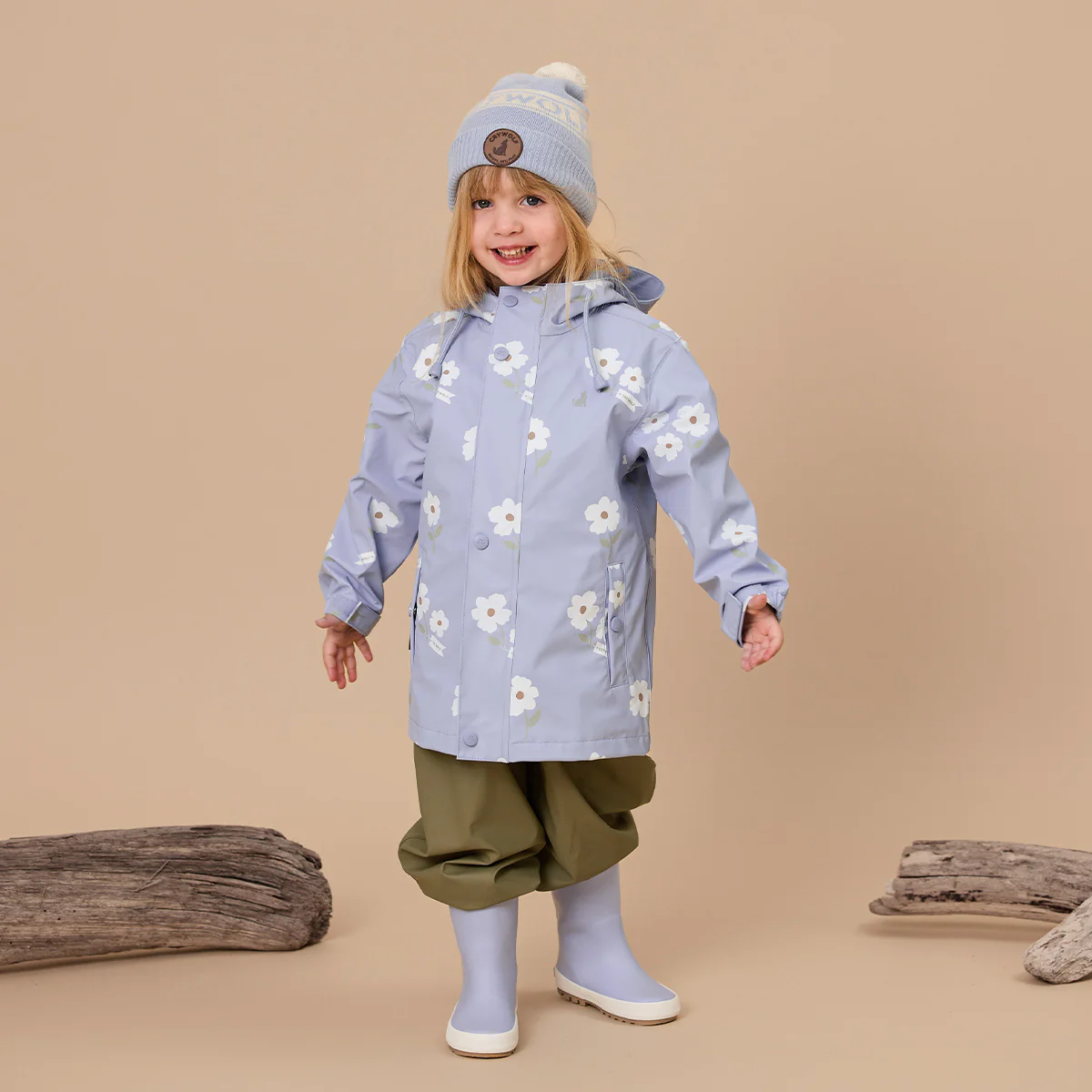 Play Jacket - Floral - Periwinkle - Image 3