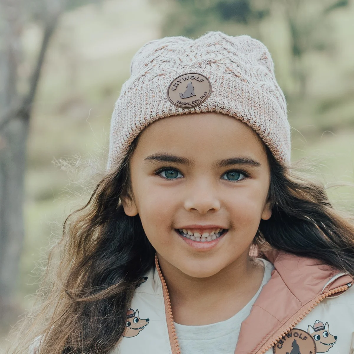 Crywolf Pom Pom Beanie - Blush Speckle - Image 4