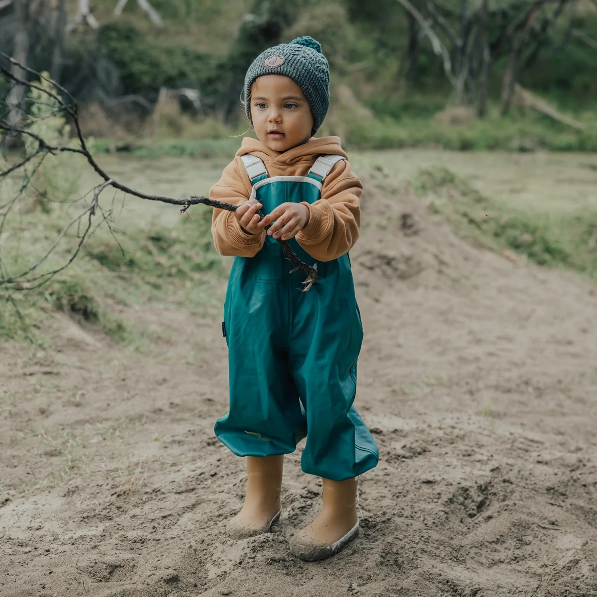 Crywolf Rain Overalls - Forest Green - Image 2