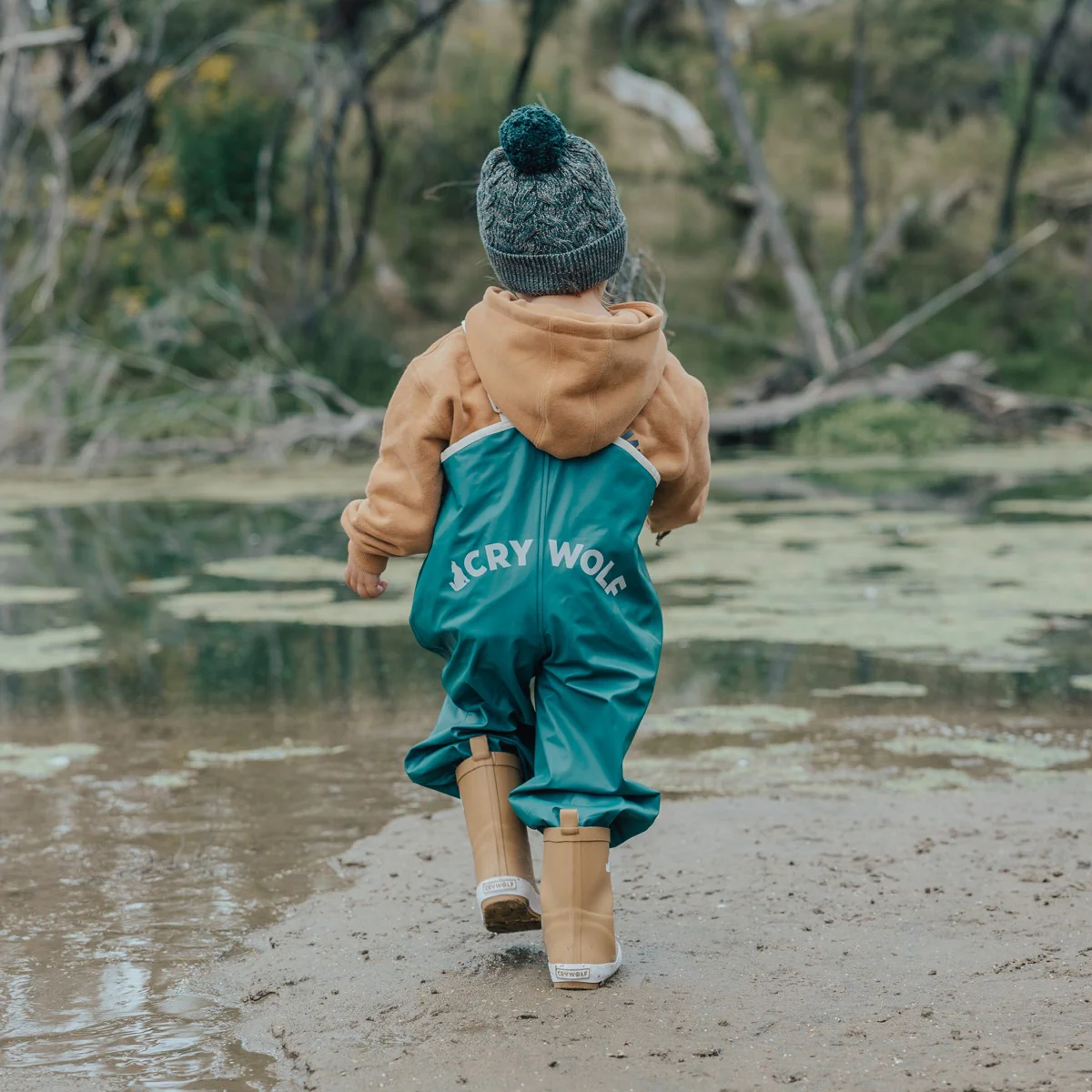 Crywolf Rain Overalls - Forest Green - Image 4