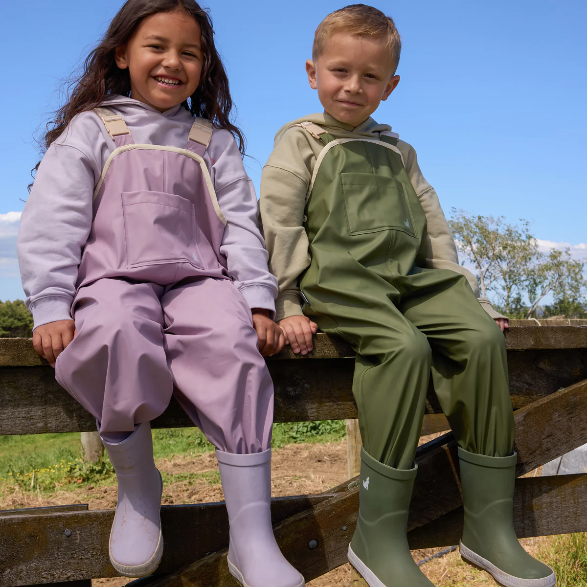 Rain Overalls Olive - Image 3