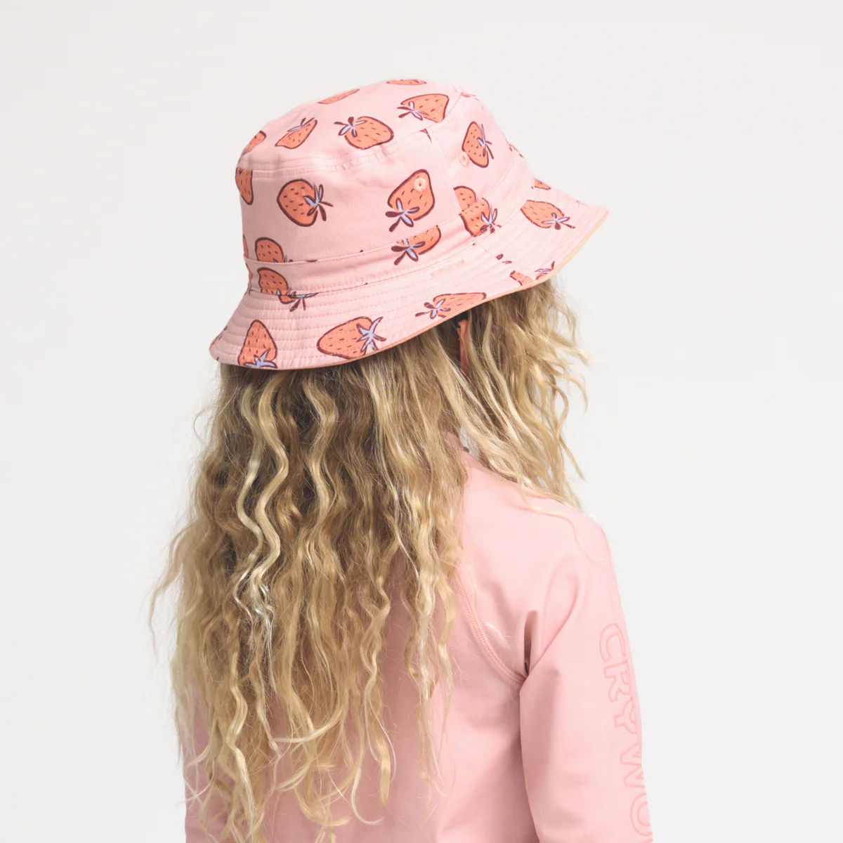 Reversible Bucket Hat - Strawberry Splash - Image 4