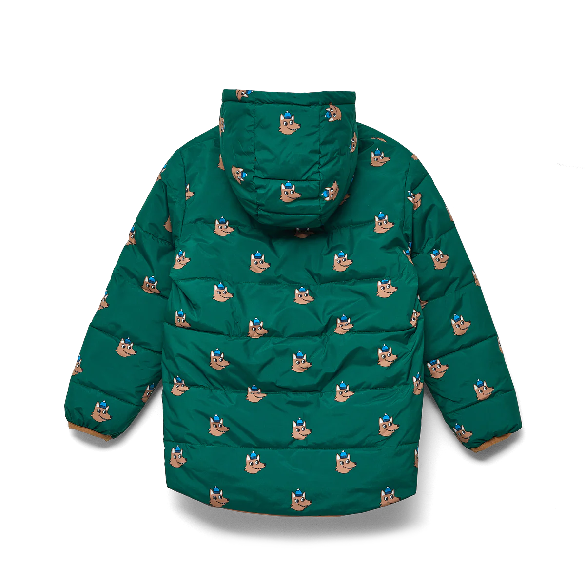 Reversible Eco Puffer - Tan Wolf - Image 8