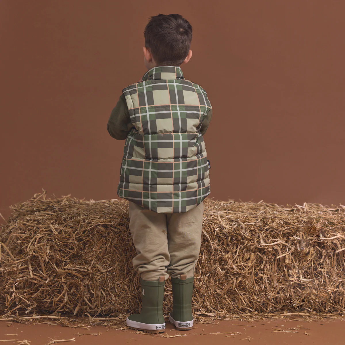 Reversible Eco-Vest Field Plaid - Image 6