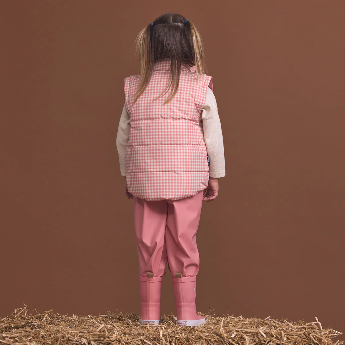 Reversible Eco-Vest Rose Gingham - Image 5