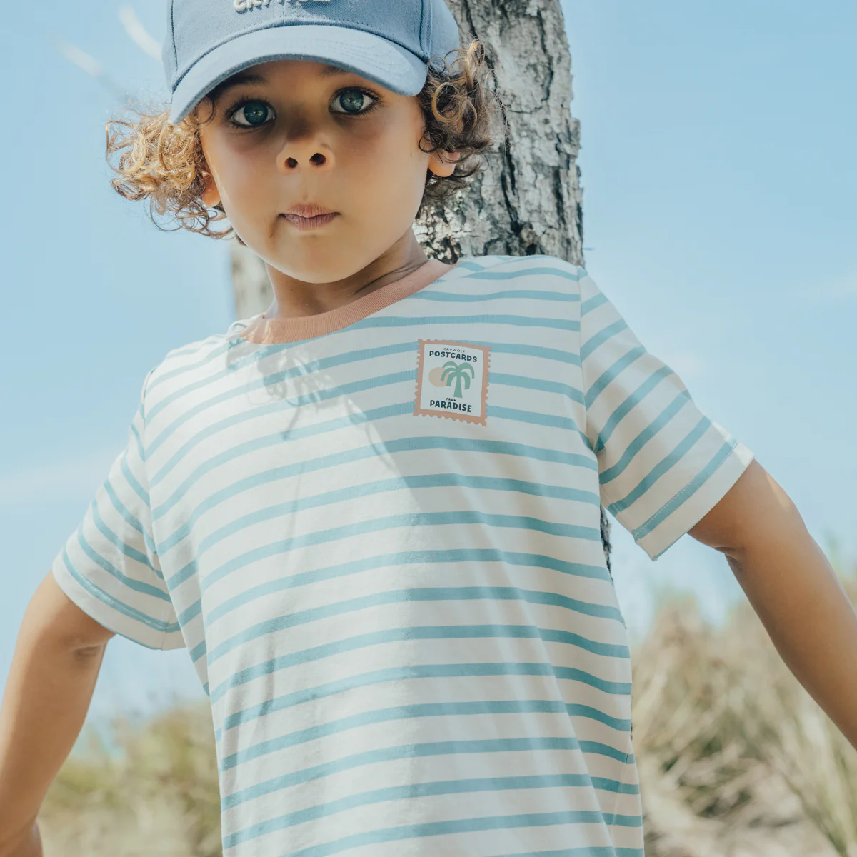 Sun Smart T-Shirt -  Blue Stripe - Image 2