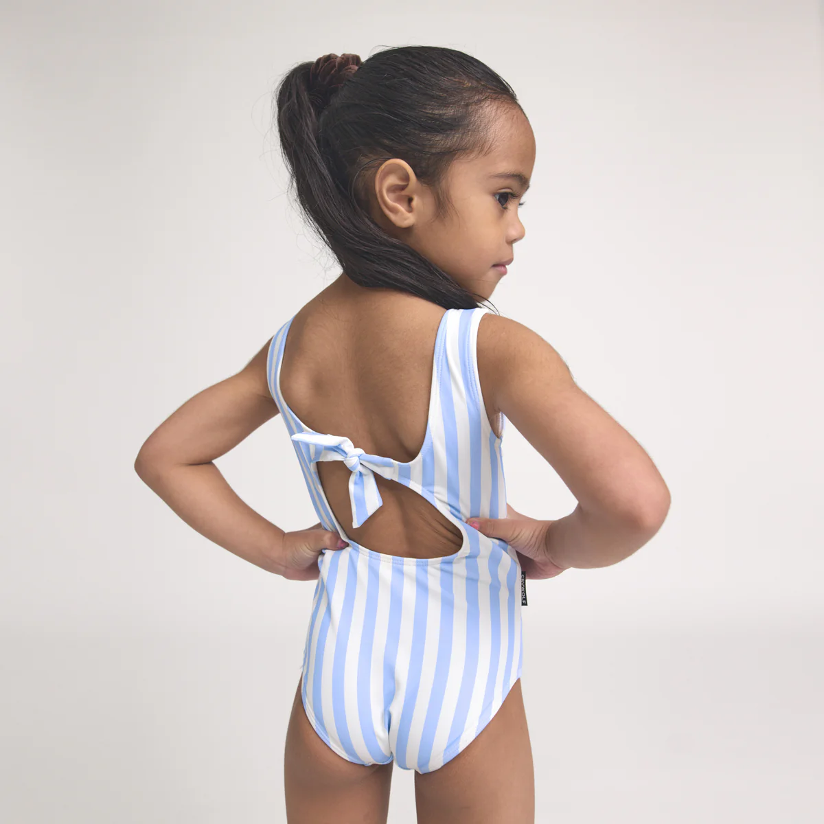 Swimsuit - Sky Blue Stripe - Image 6
