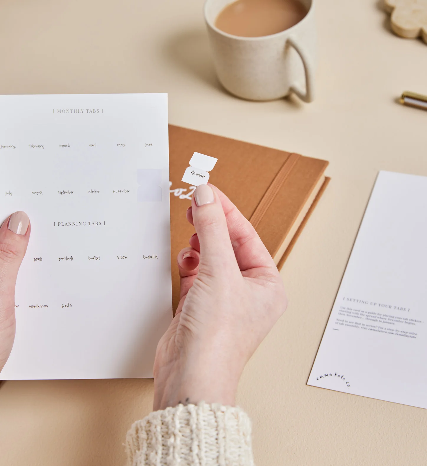 2024 Planner Tab Stickers | Plain - Image 2