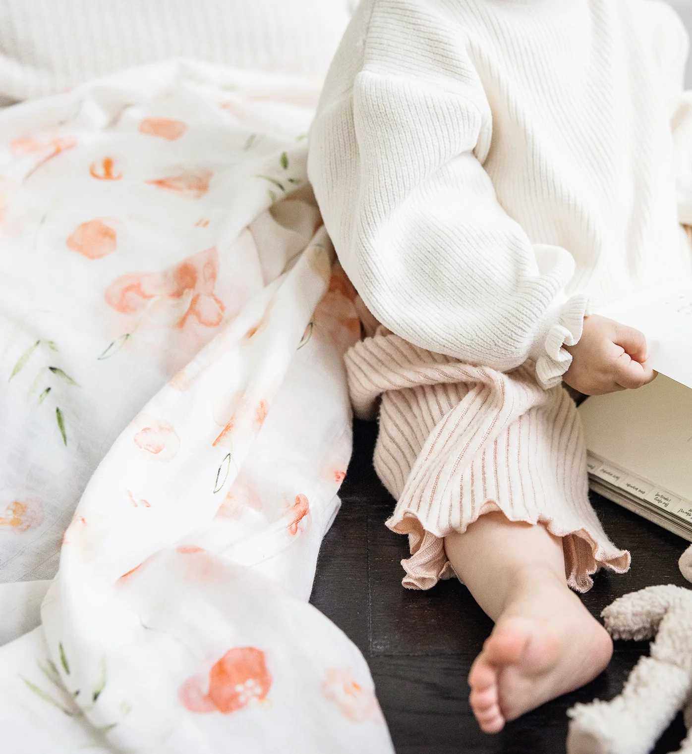 Baby Swaddle - Peony - Image 4