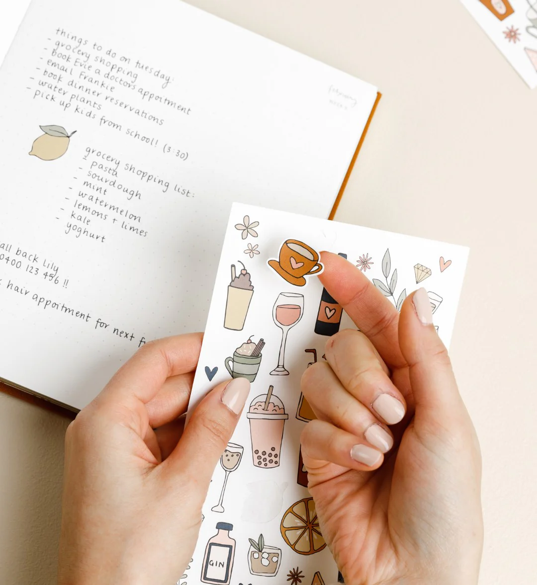 Illustrated Stickers Set | Lifestyle | 4 Sheets - Image 6