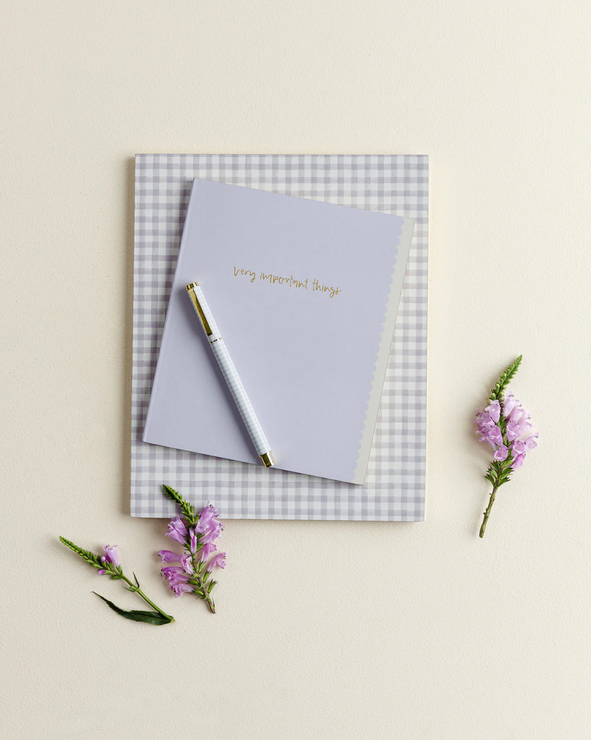 Notebook | Grande | Lilac Gingham - Image 3