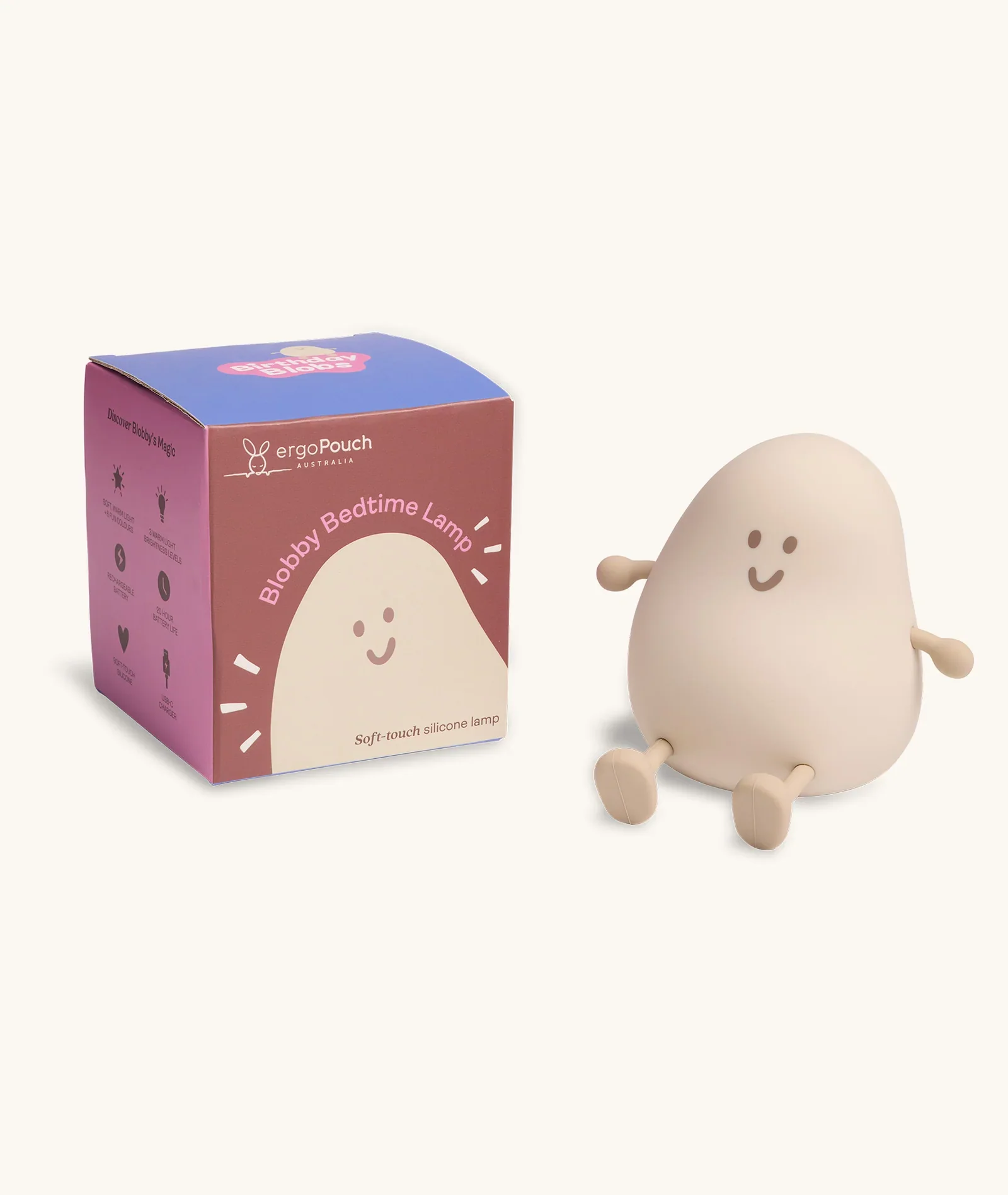Blobby Bedtime Lamp Taupe - Image 8