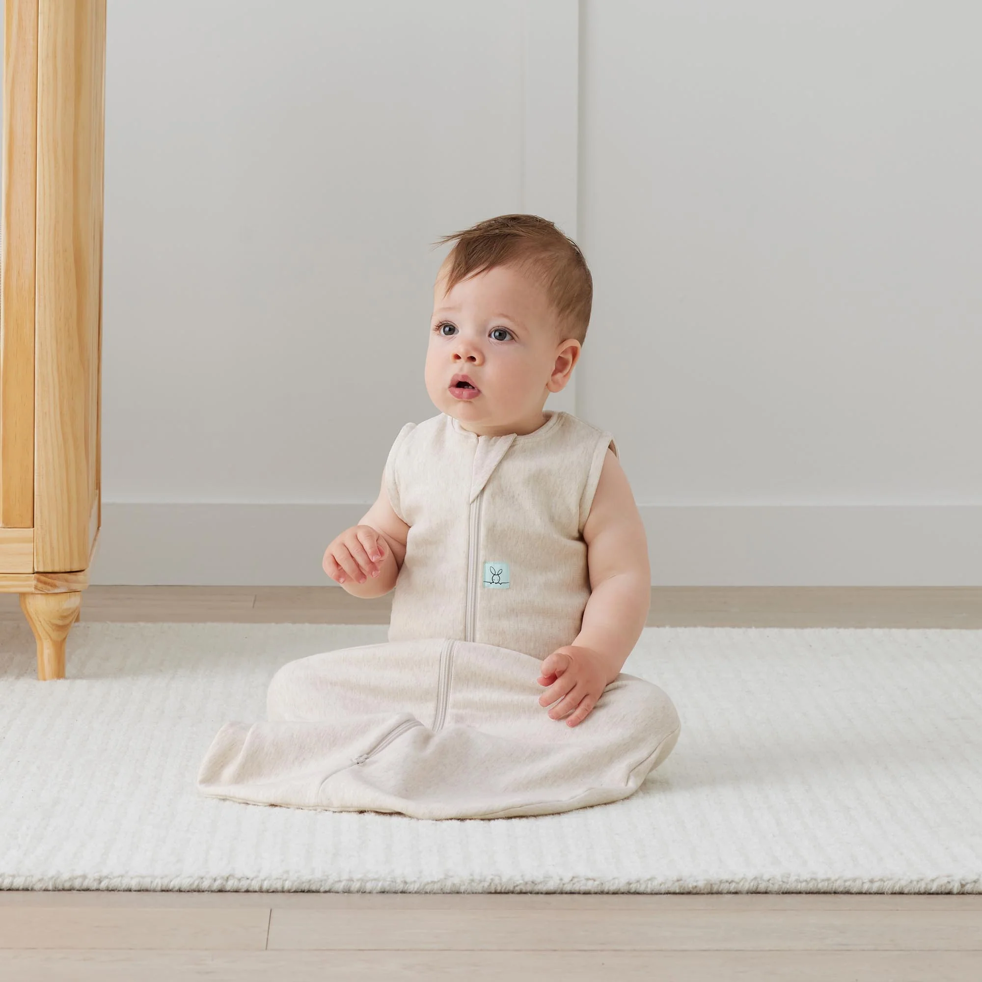 Jersey Sleeping Bag  1.0 TOG - Oatmeal Marle - Image 2