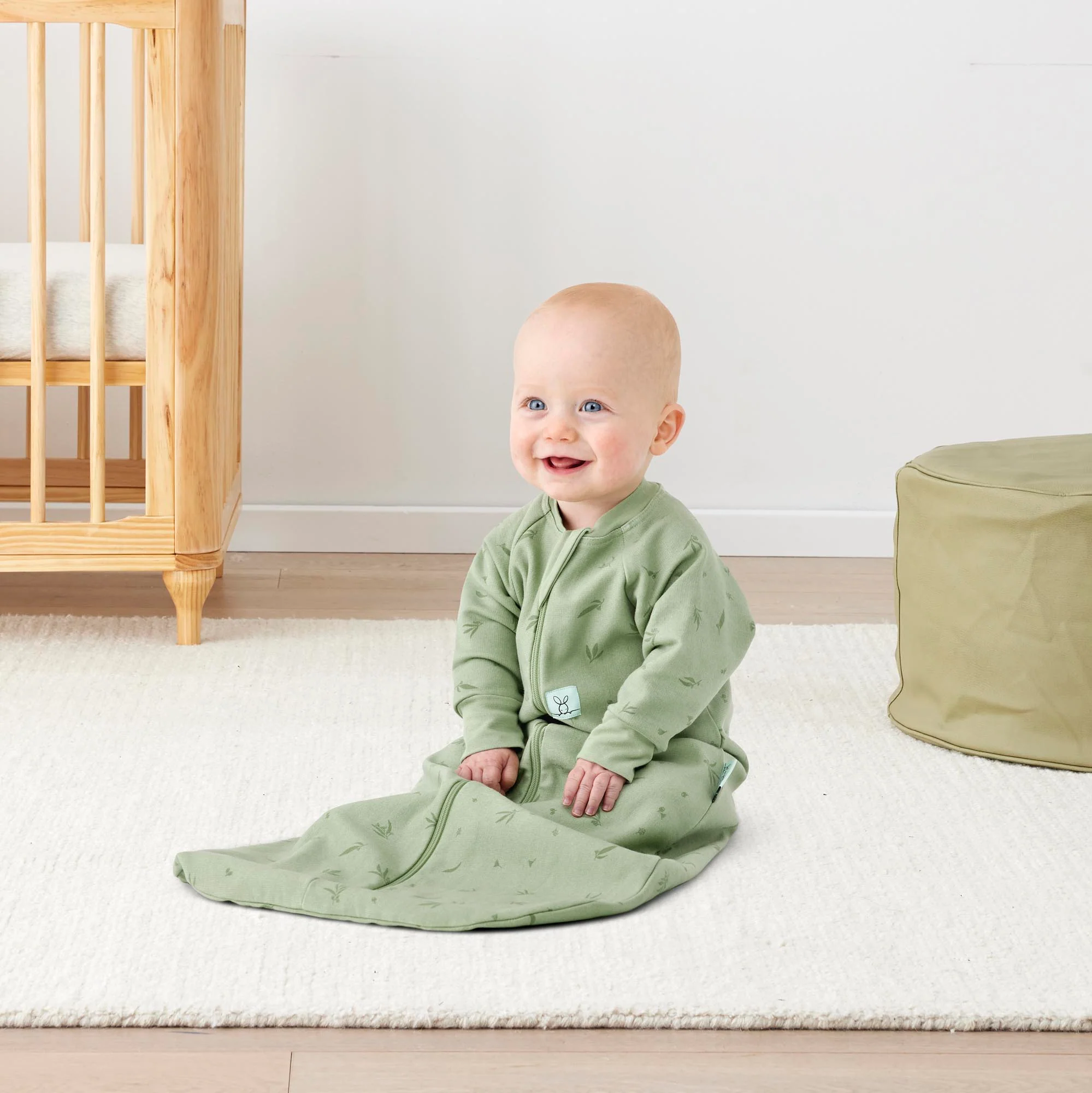 Jersey Sleeping Bag Long Sleeve 1.0 TOG - Willow - Image 2
