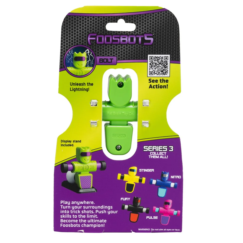 Foosbots Single - Bolt (Green/Purple) - Image 2