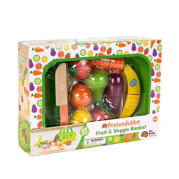 Pretendables Fruit & Veggie Basket Set - Image 3
