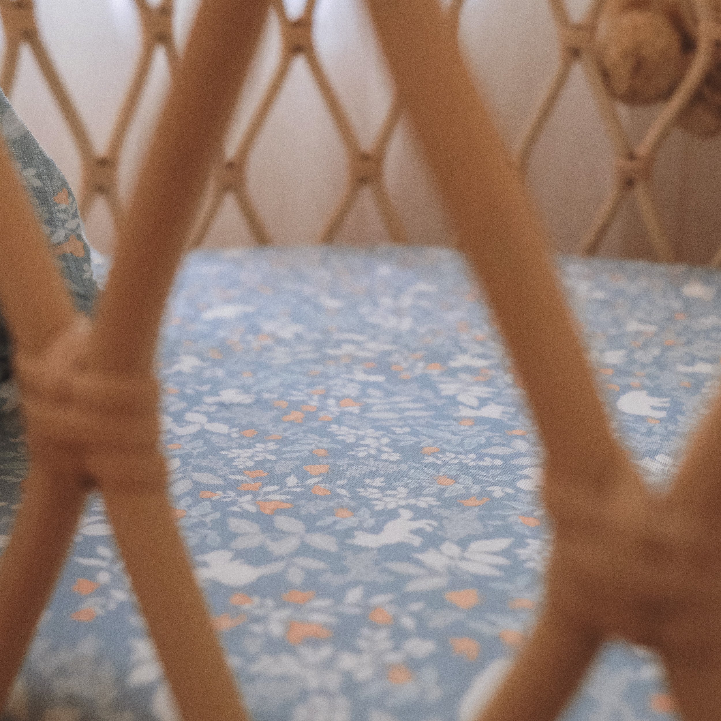 Organic Muslin Wrap - Forest Friends Cornflower - Image 5