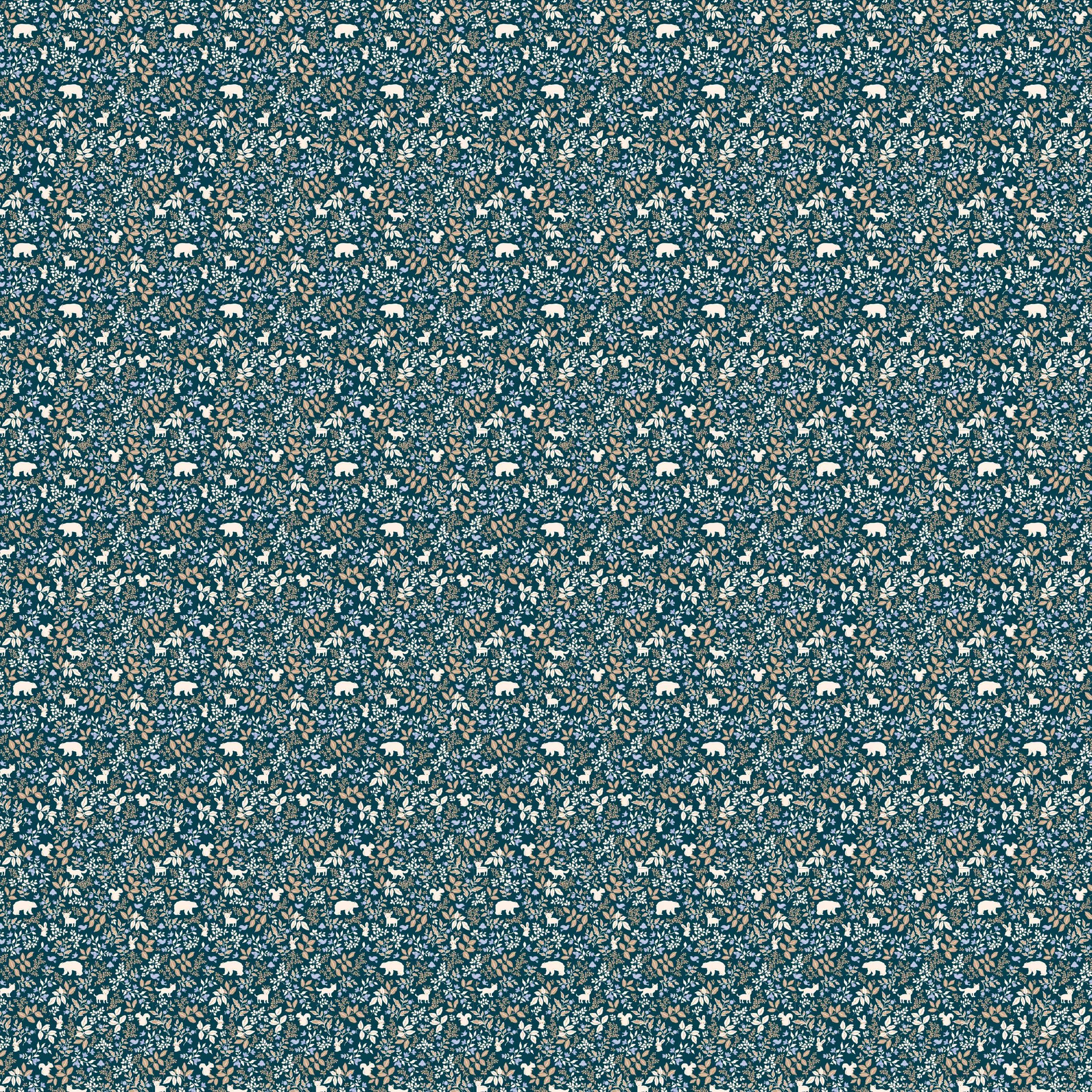 Organic Muslin Wrap - Forest Friends Midnight - Image 2