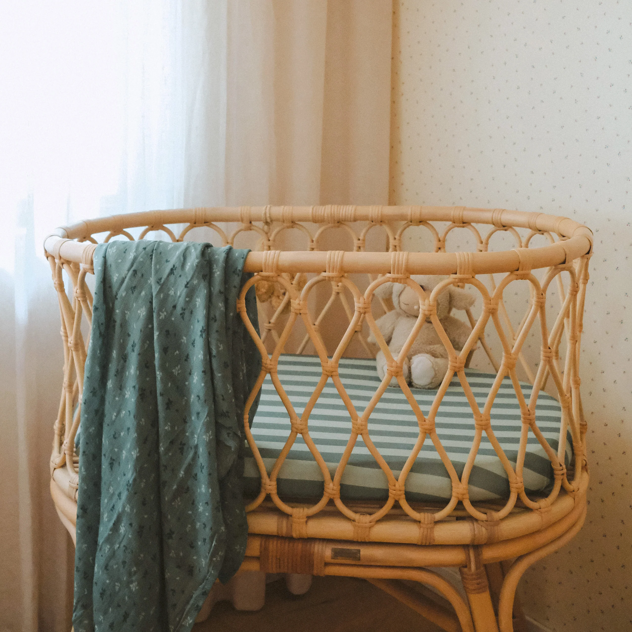 Organic Muslin Wrap - Pine - Image 5