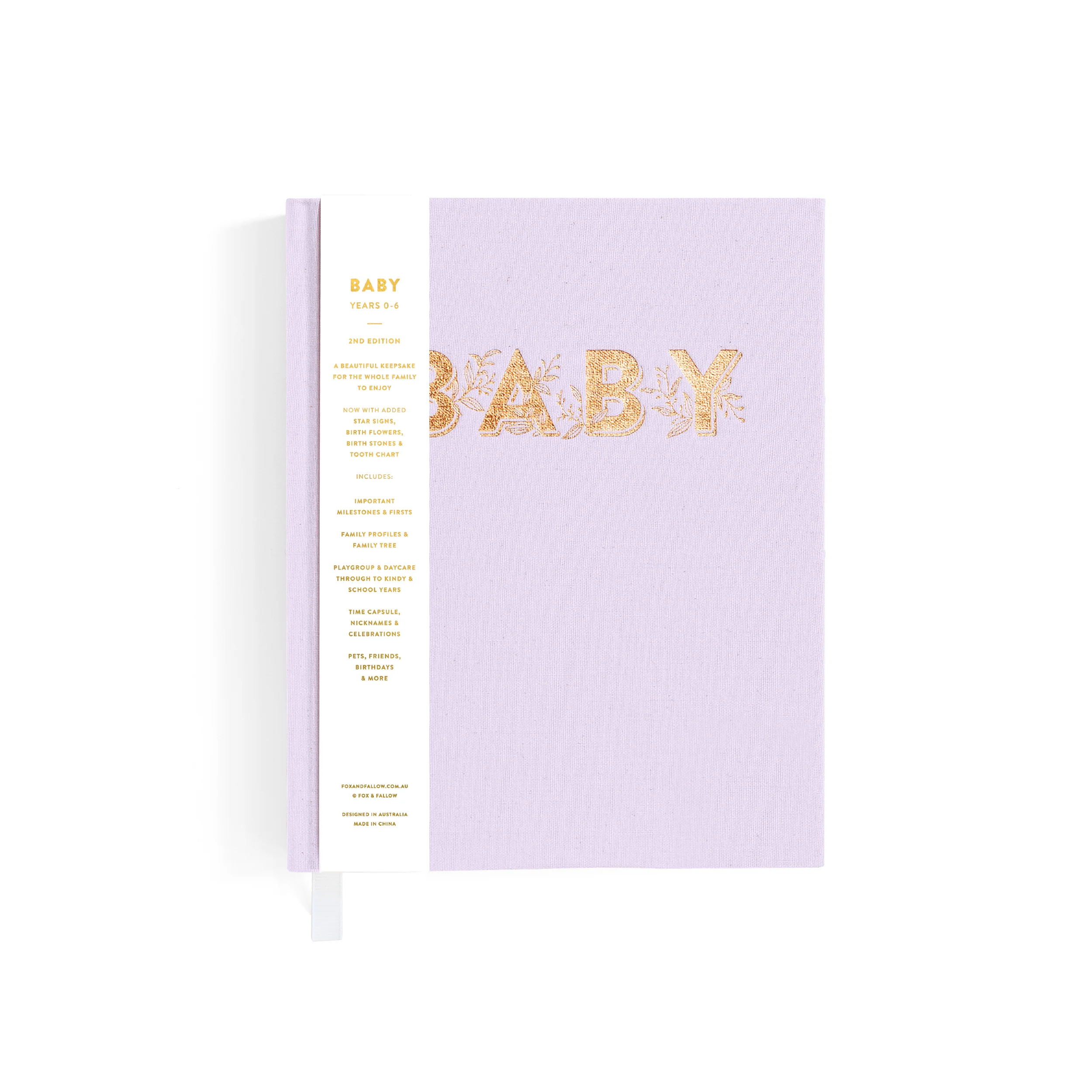 Mini Baby Book - Lilac (Boxed) - Image 3