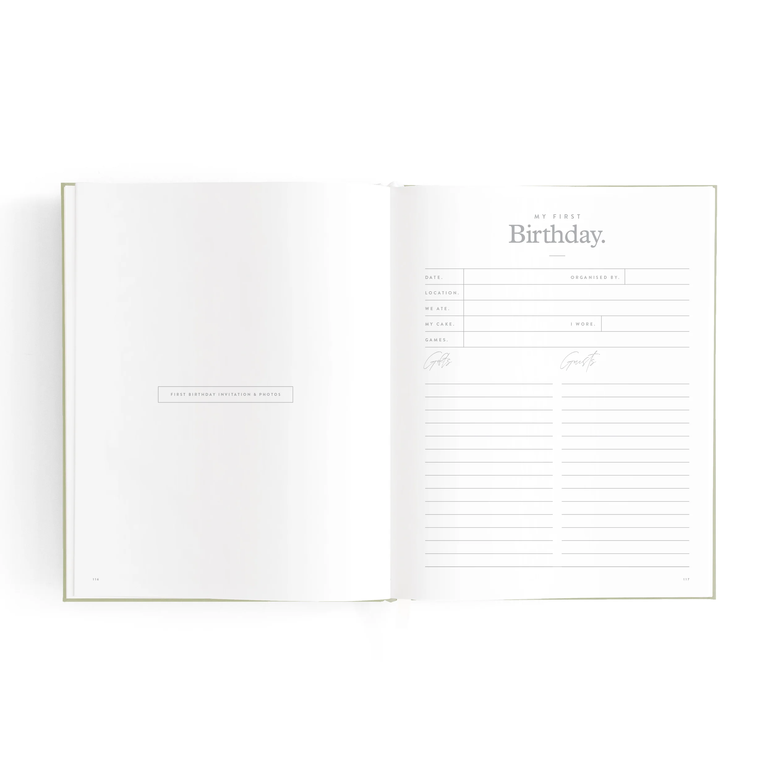 Mini Baby Book - Sage - Image 24