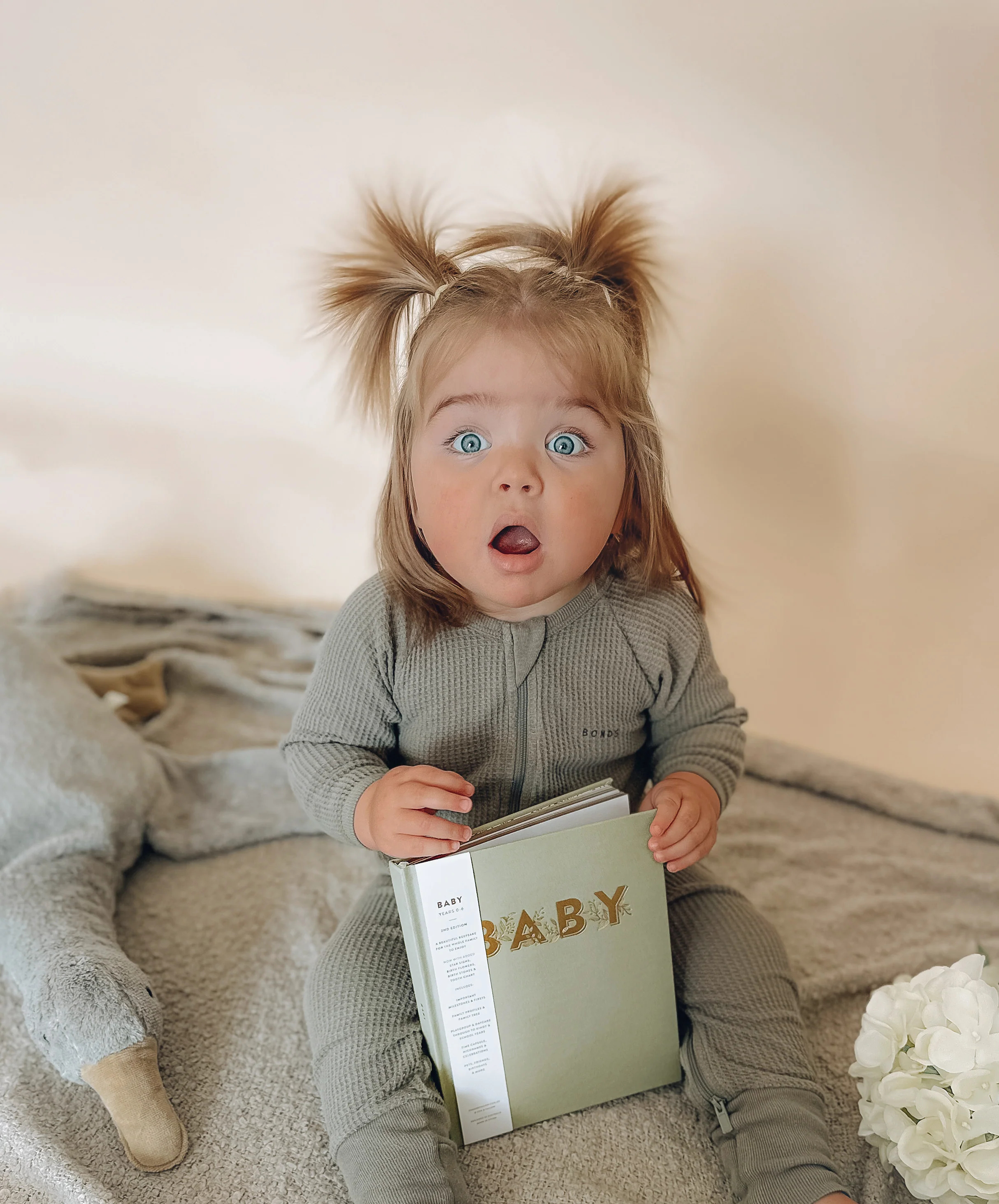 Mini Baby Book - Sage - Image 3