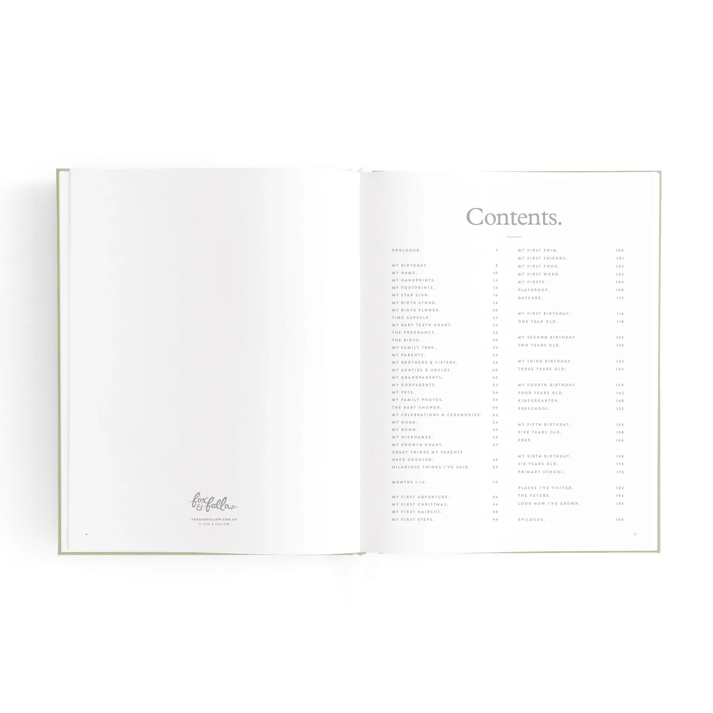Mini Baby Book - Sage - Image 5