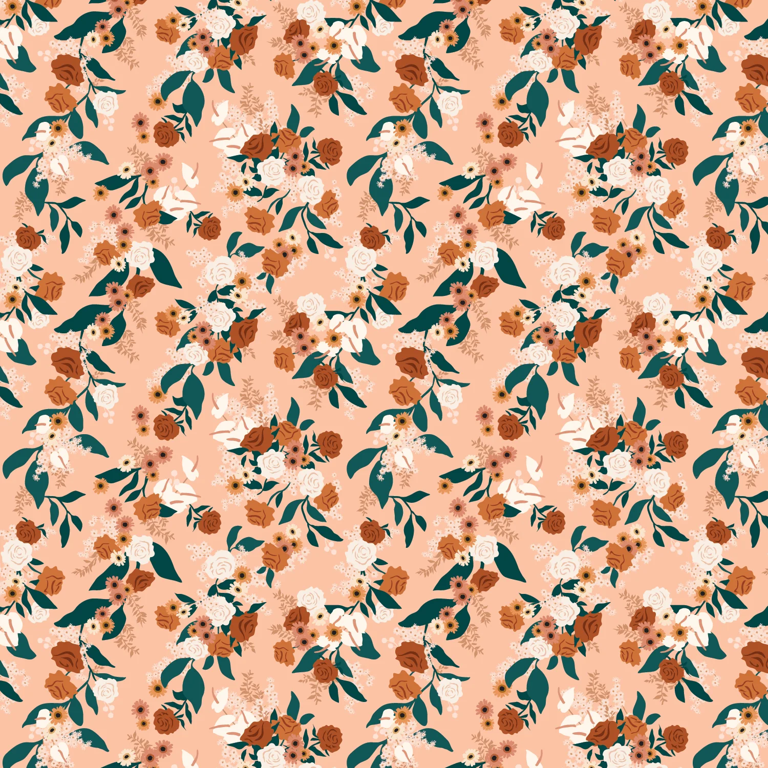 Organic Muslin Wrap - Apricot Garden - Image 2