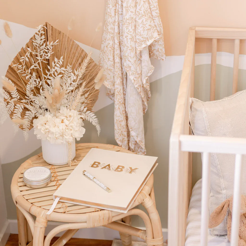 Organic Muslin Wrap - Golden Vines - Image 4