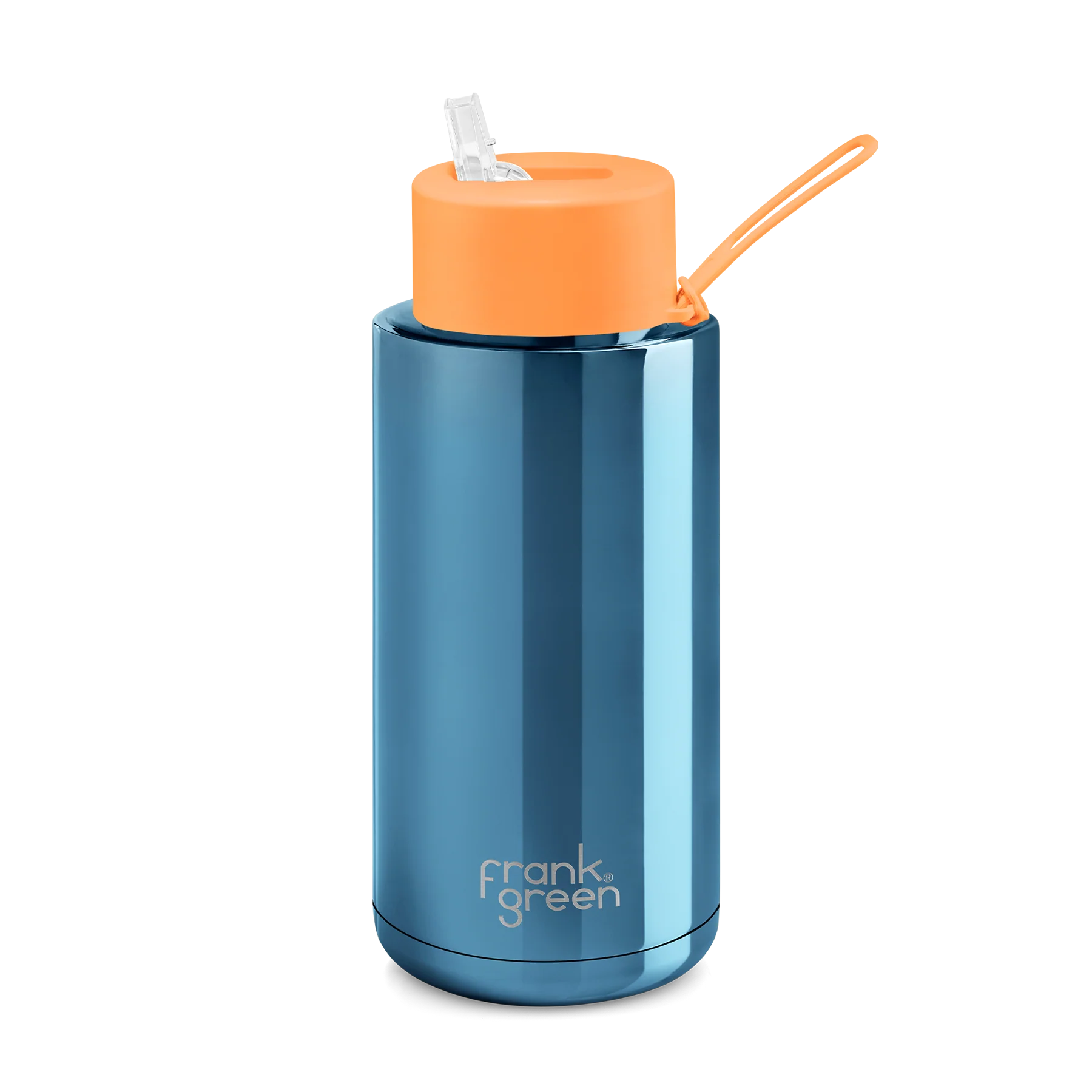 Drink Bottle 1L - Blue/Neon Orange