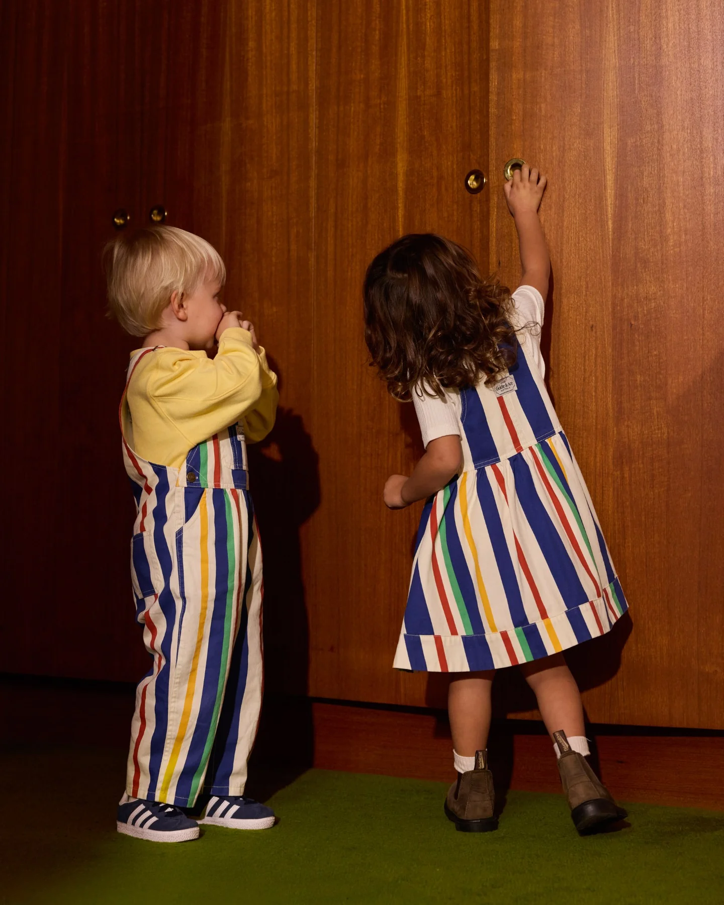 Austin Denim Overalls - 90'S Bold Stripe - Image 2