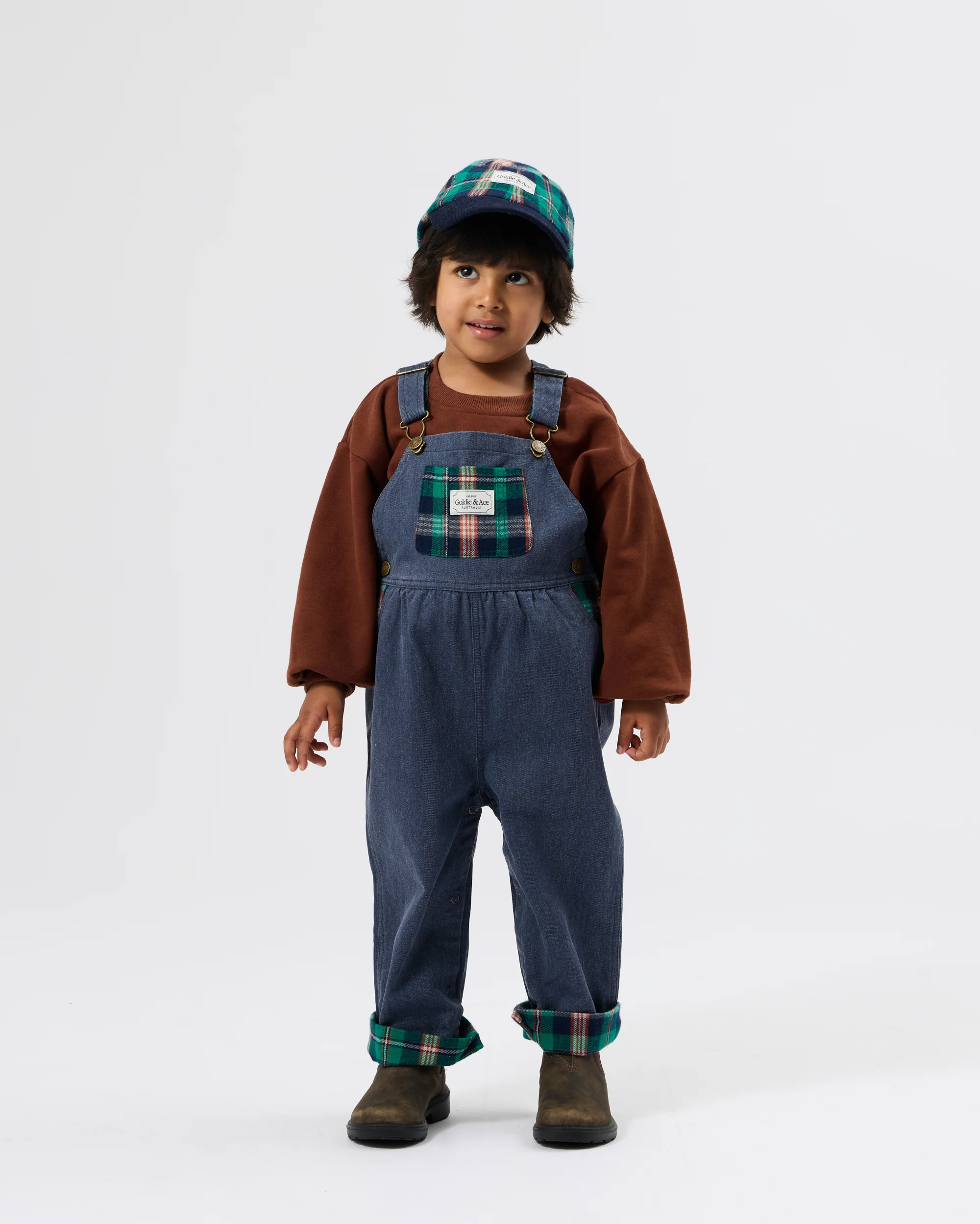Austin Green Check Overalls - Image 4