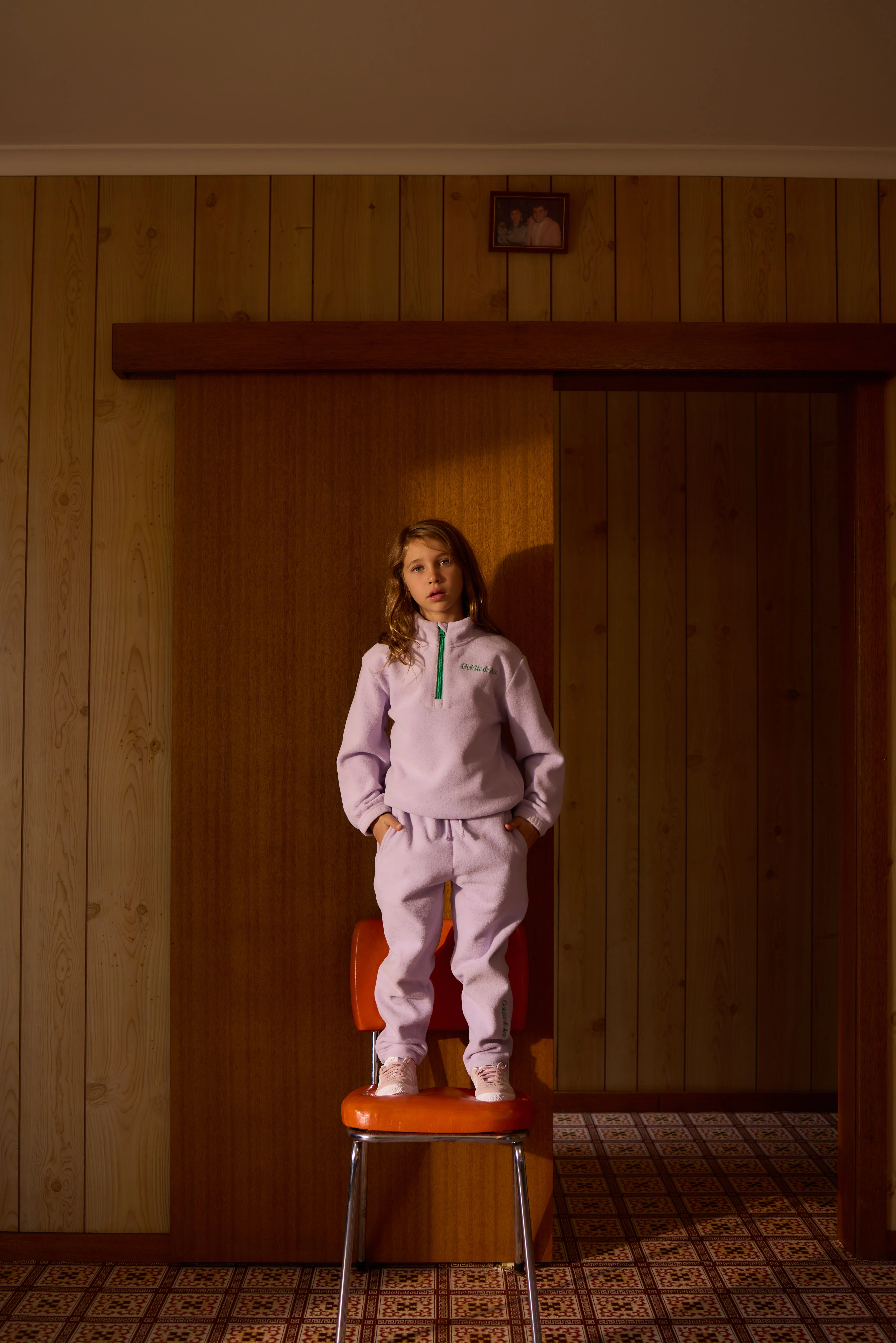 Goldie + Ace Bobbi Polar Fleece Sweatpants Lilac - Image 2