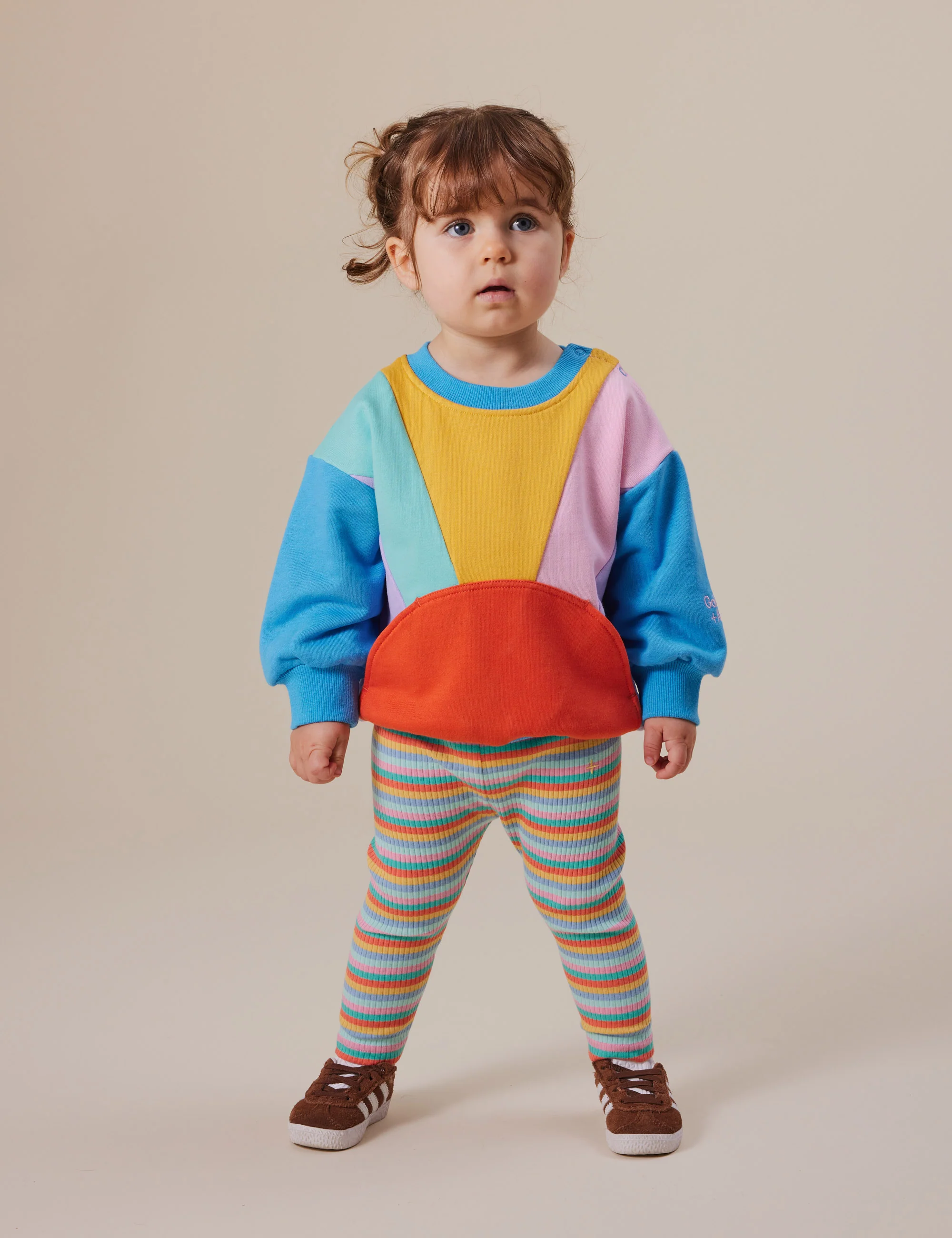 Goldie + Ace Candy Stripe Rib Leggings - Image 3