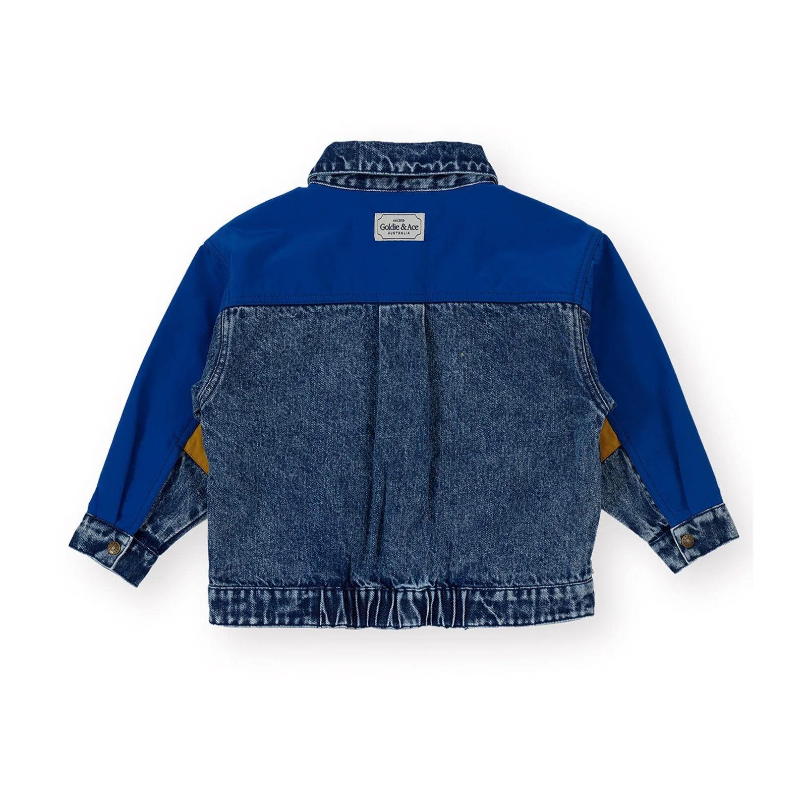 Colour Block Vintage Denim Jacket - Image 7