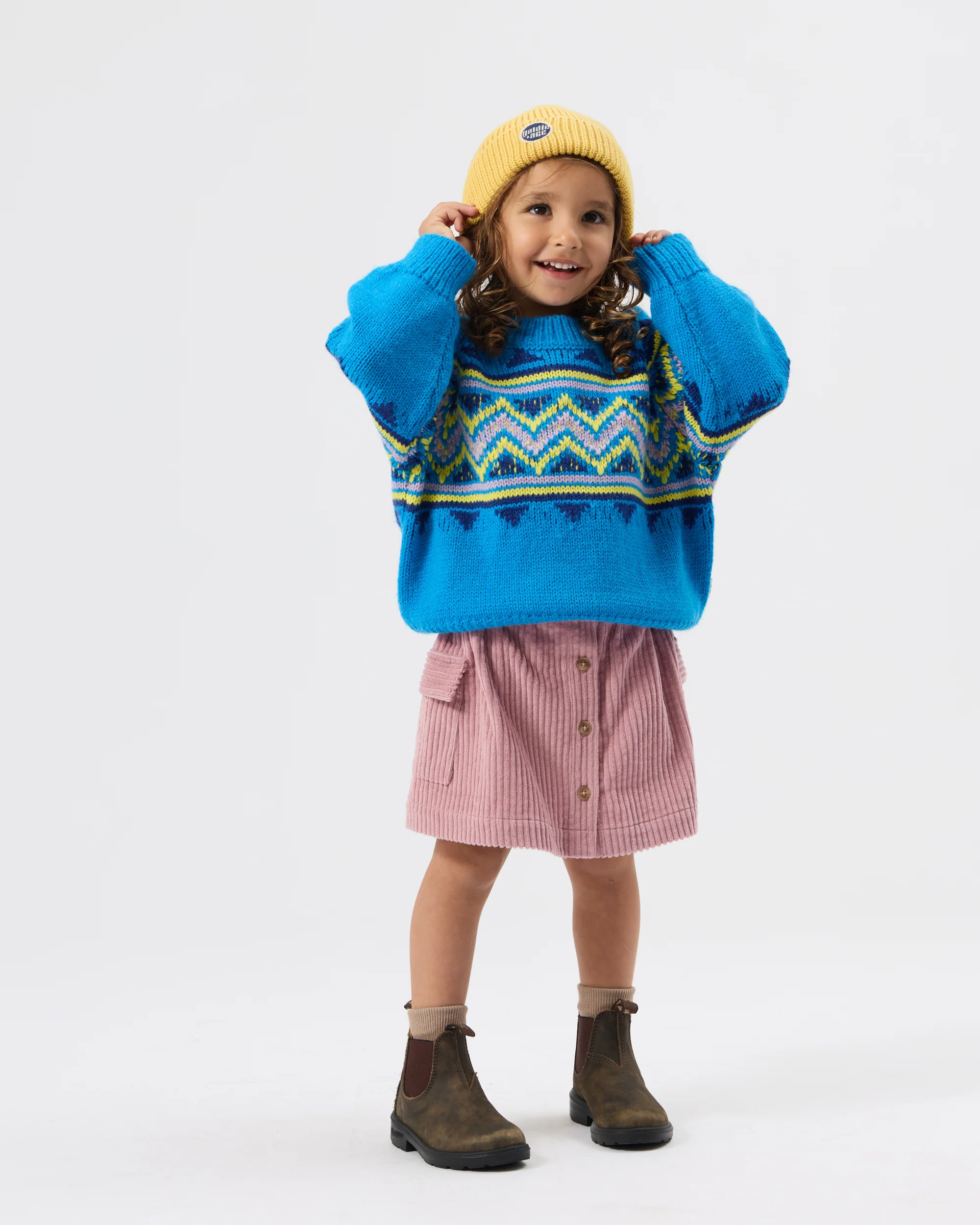Corduroy Pocket Skirt Dusty Pink - Image 5