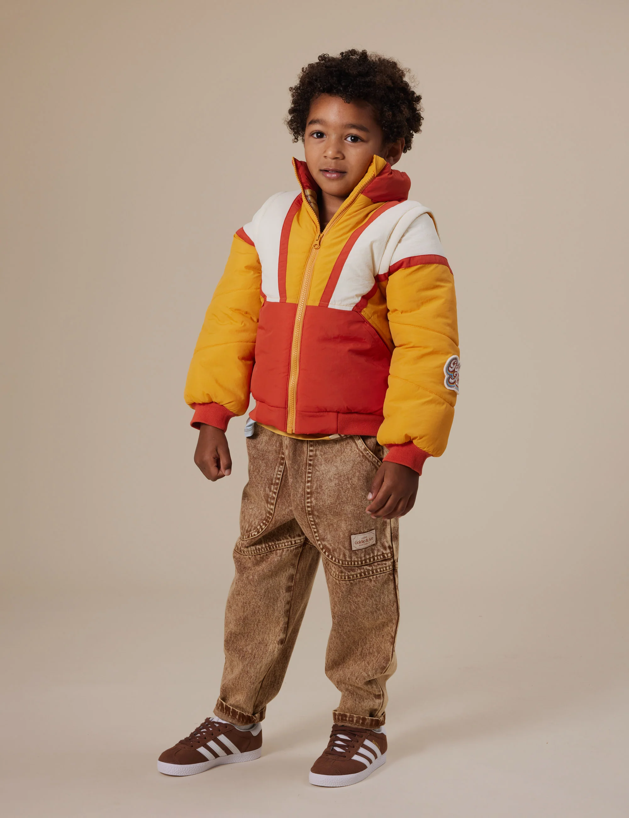 Goldie + Ace Drew Denim Pocket Pant Brown - Image 4