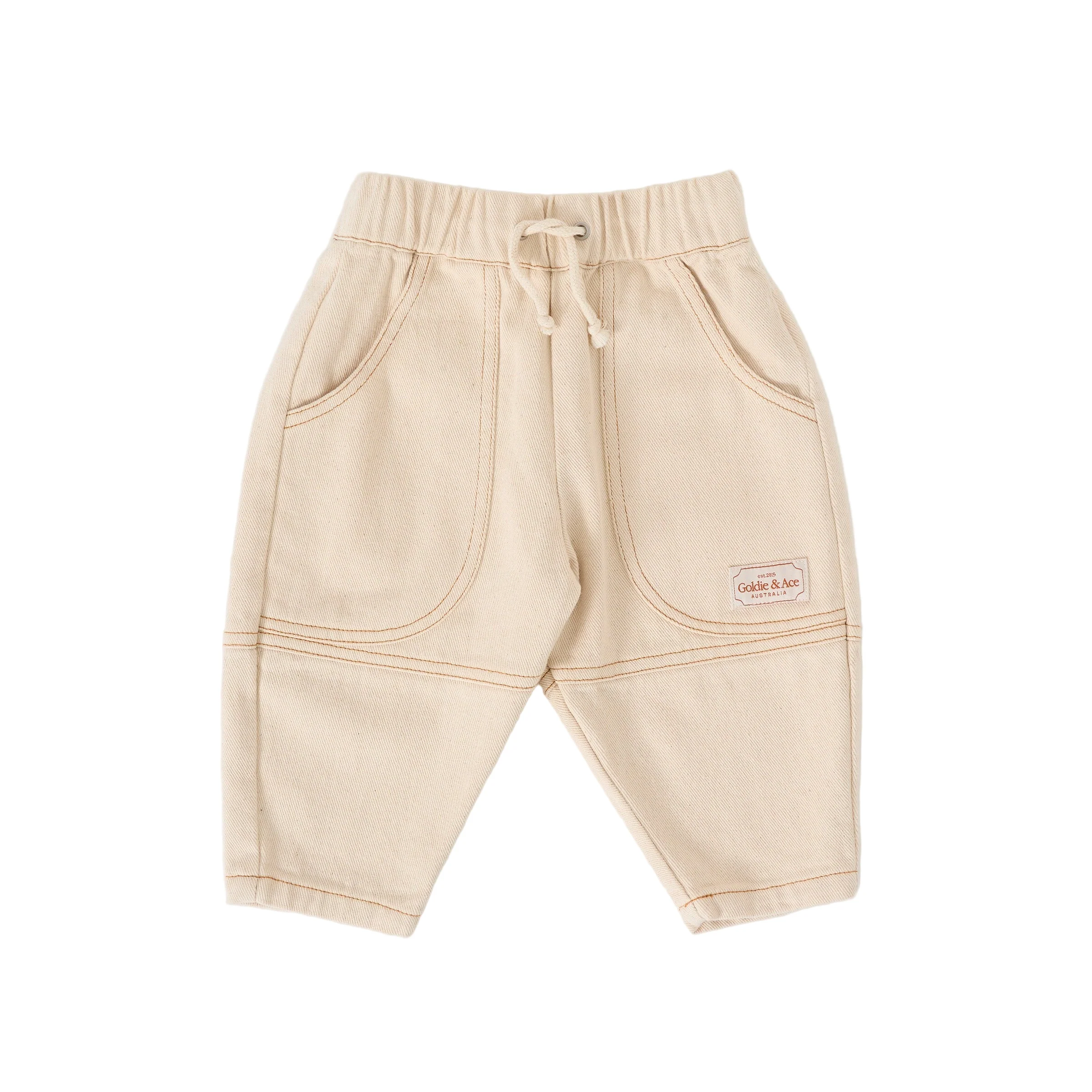 Goldie + Ace Drew Denim Pocket Pant Oat
