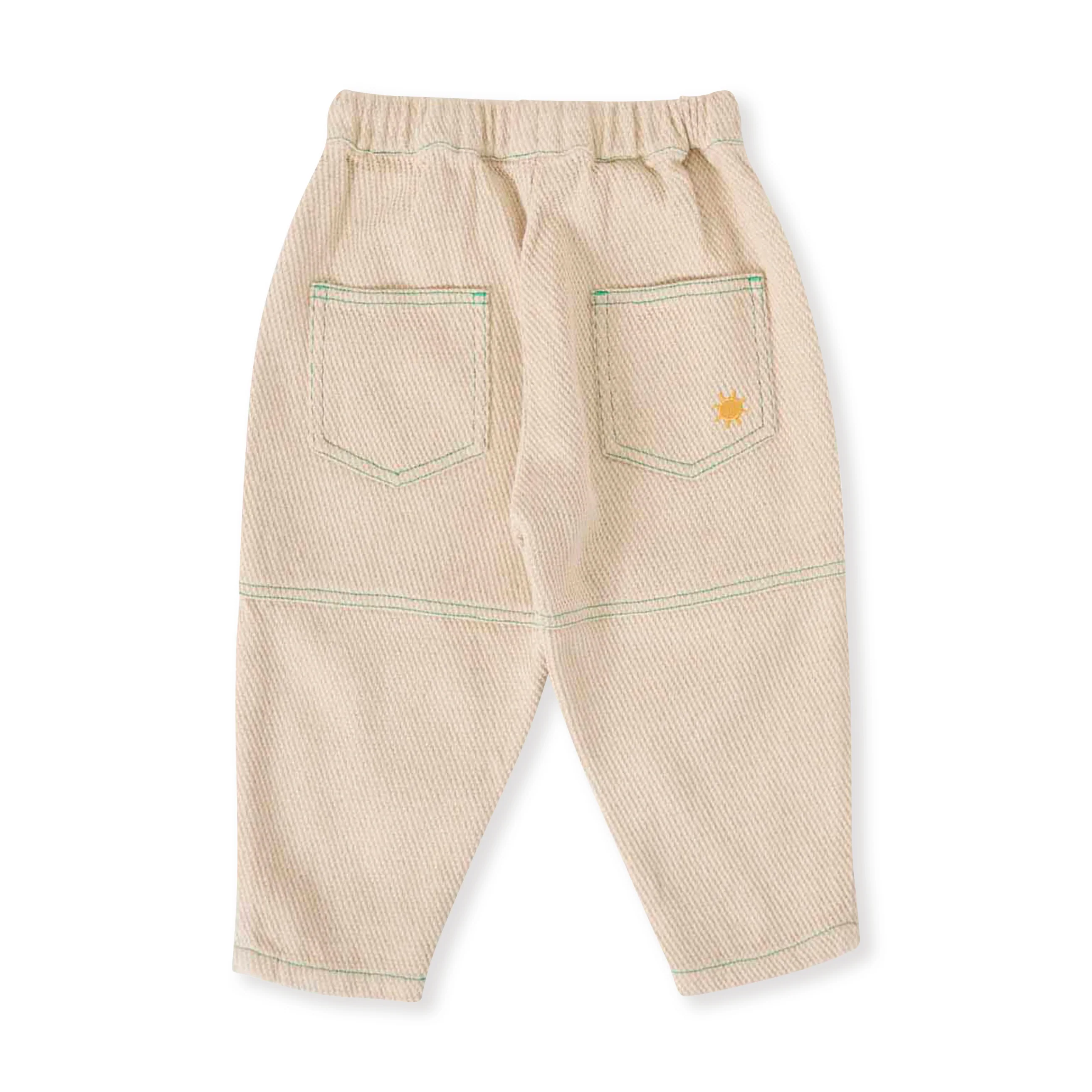 Drew Embroidered Pocket Pant - Sand - Image 6