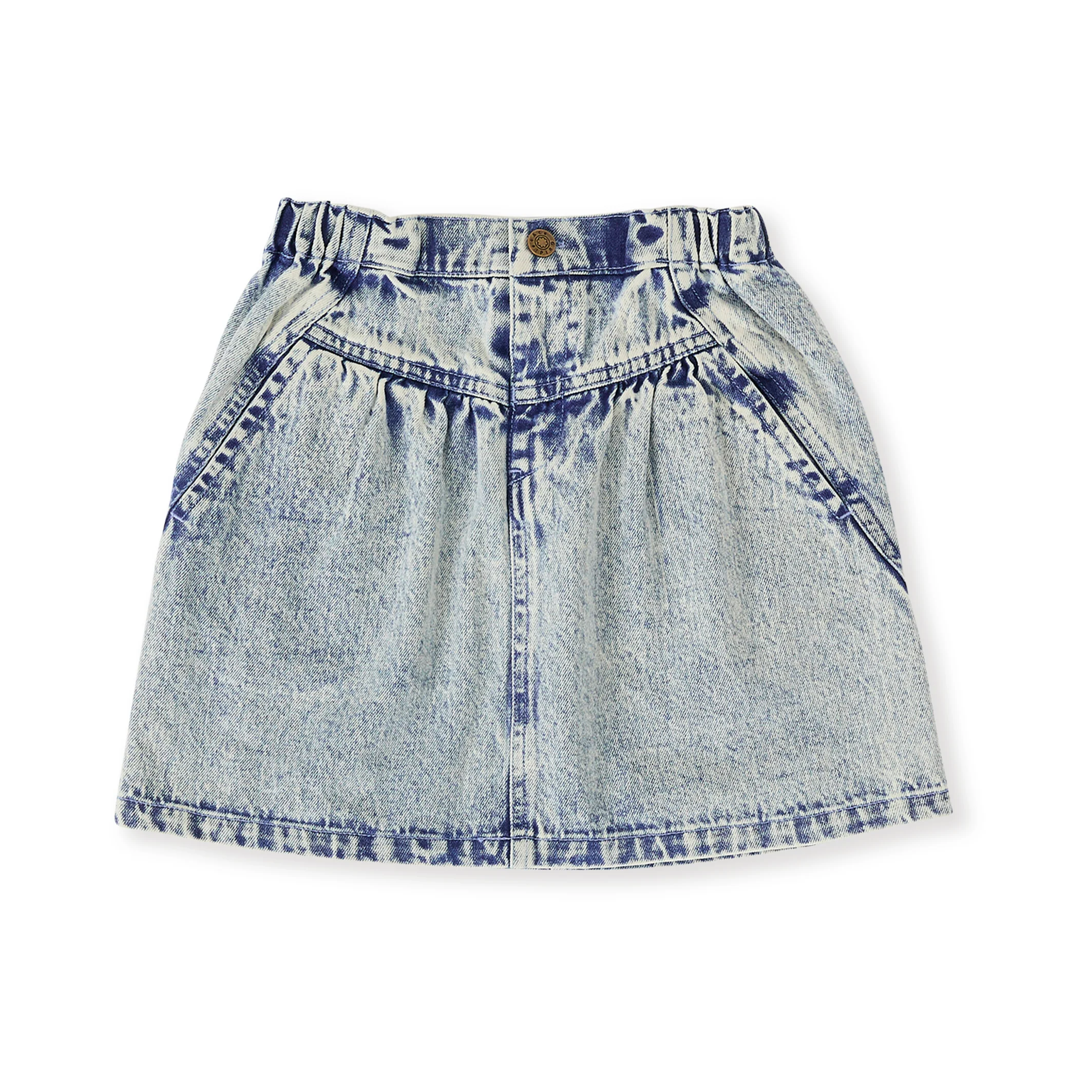 Esta A-Line Denim Skirt - Light Denim