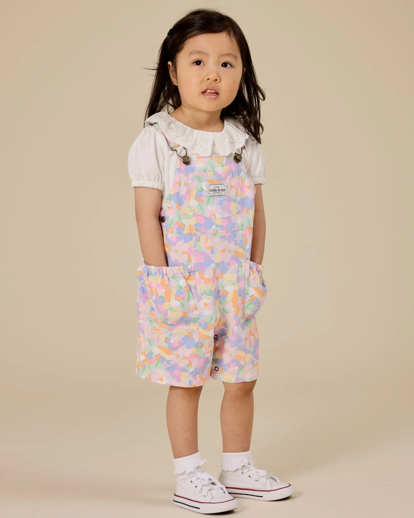 Laura Puff Sleeve Collar Top - White - Image 2