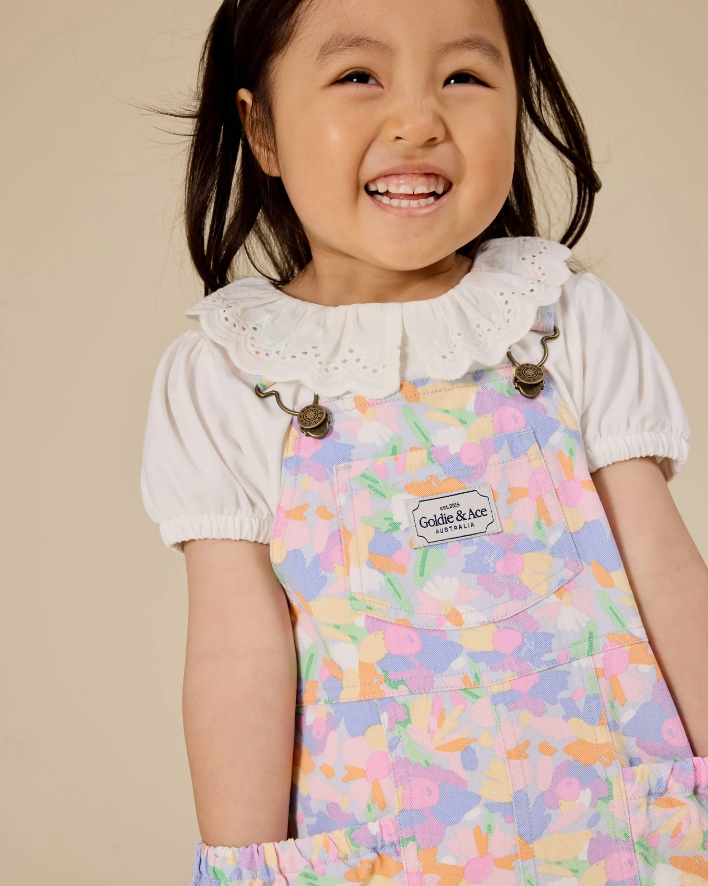 Pastel Bouquet James Pocket Overalls - Lilac Multi - Image 2